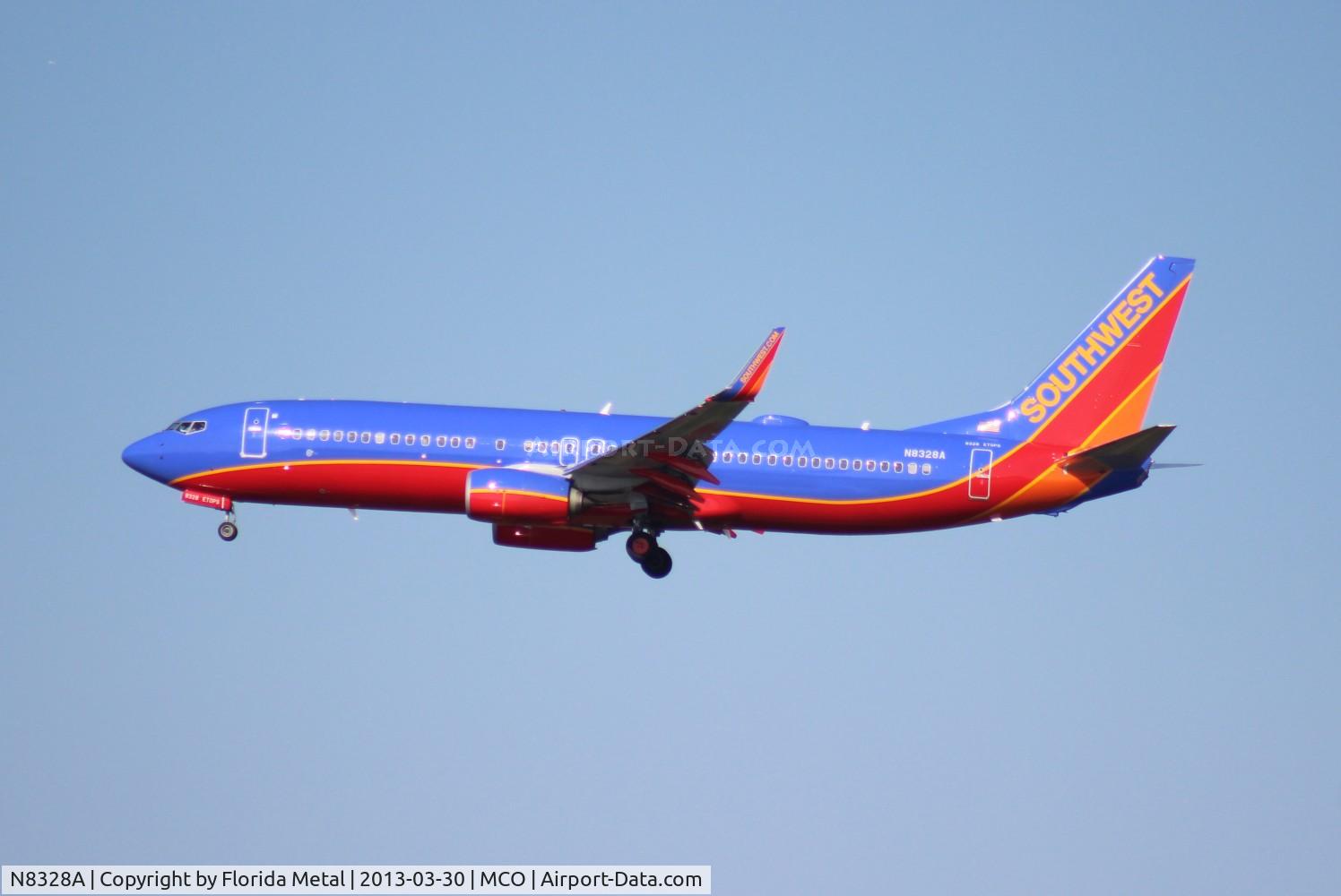 N8328A, 2012 Boeing 737-8H4 C/N 38818, Southwest
