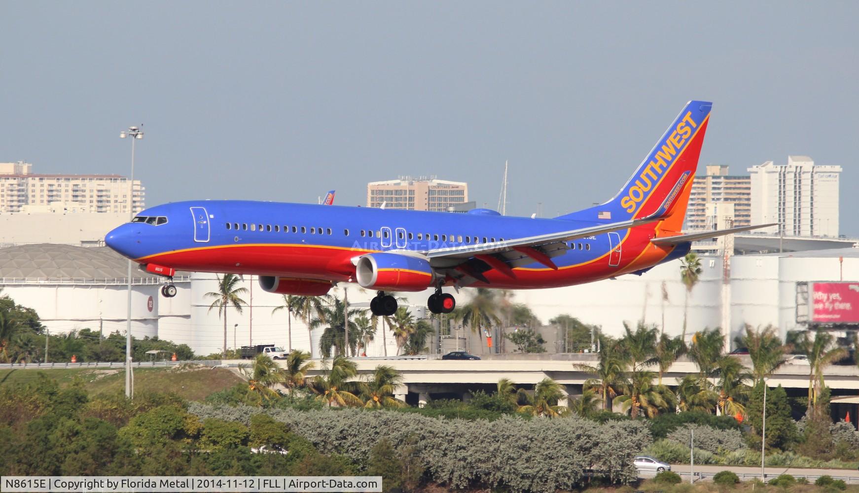 N8615E, 2013 Boeing 737-8H4 C/N 36933, Southwest
