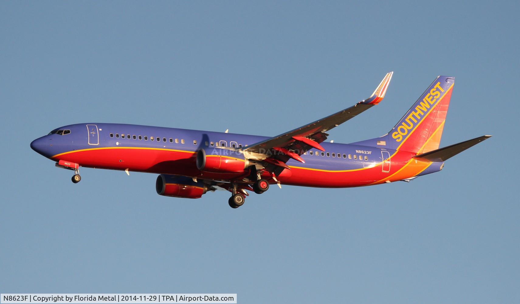 N8623F, 2013 Boeing 737-8H4 C/N 36731, Southwest