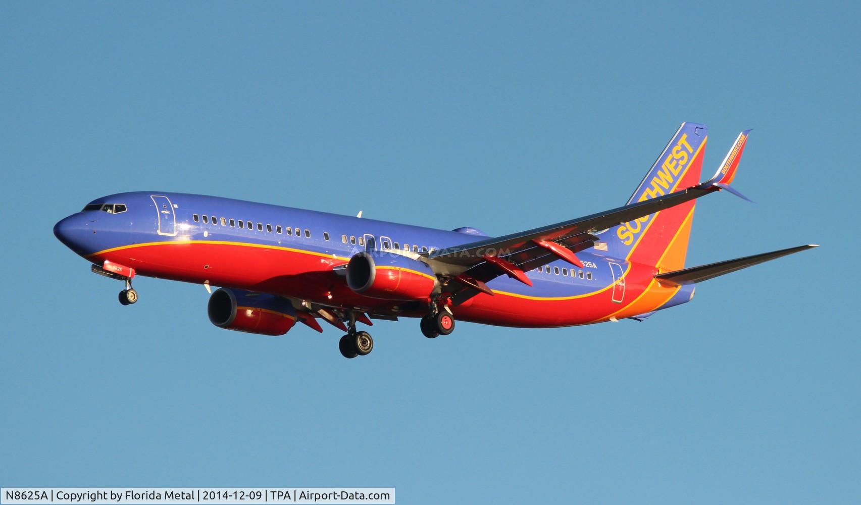 N8625A, 2014 Boeing 737-8H4 C/N 36896, Southwest