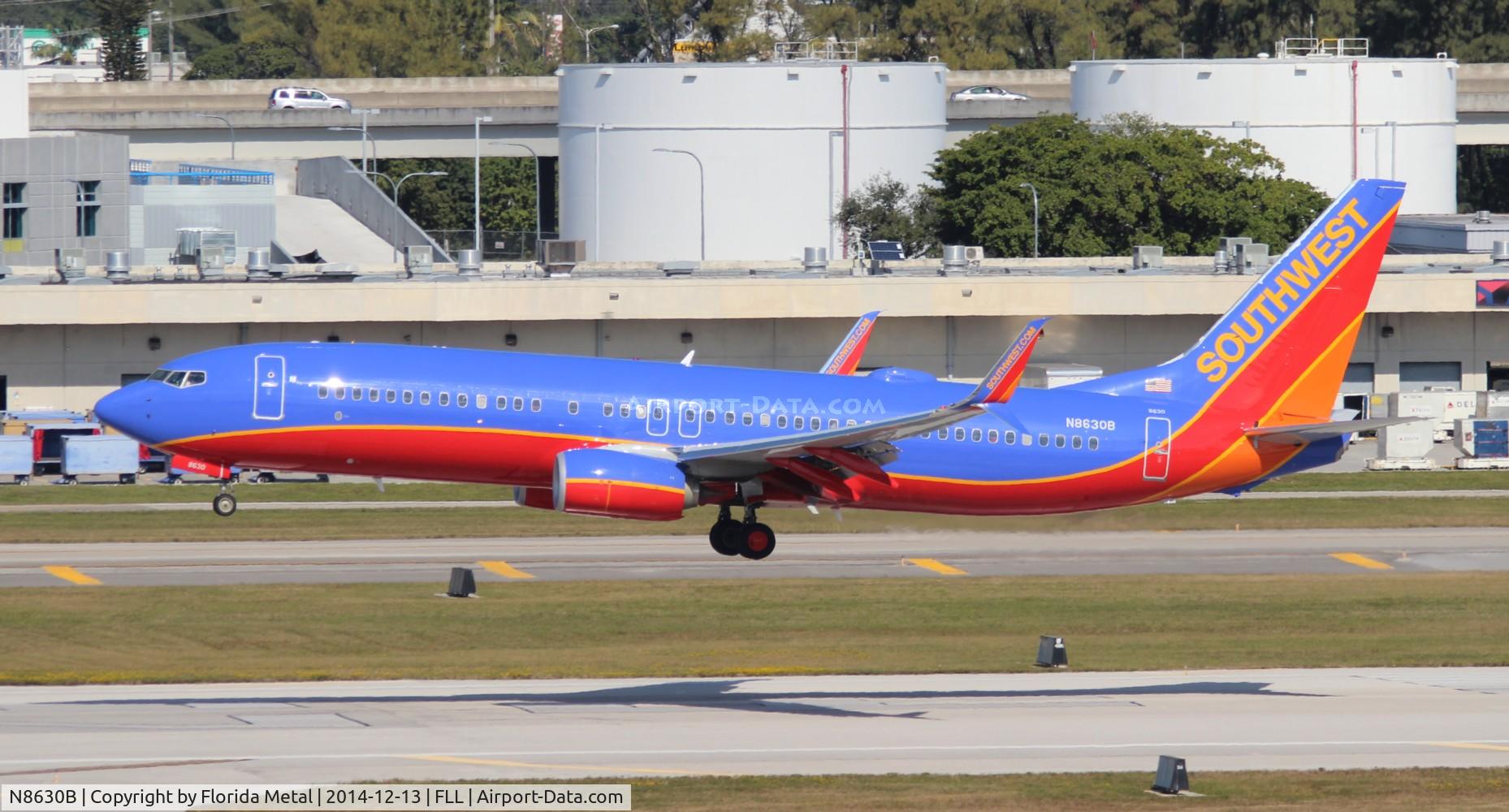N8630B, 2014 Boeing 737-8H4 C/N 42521, Southwest