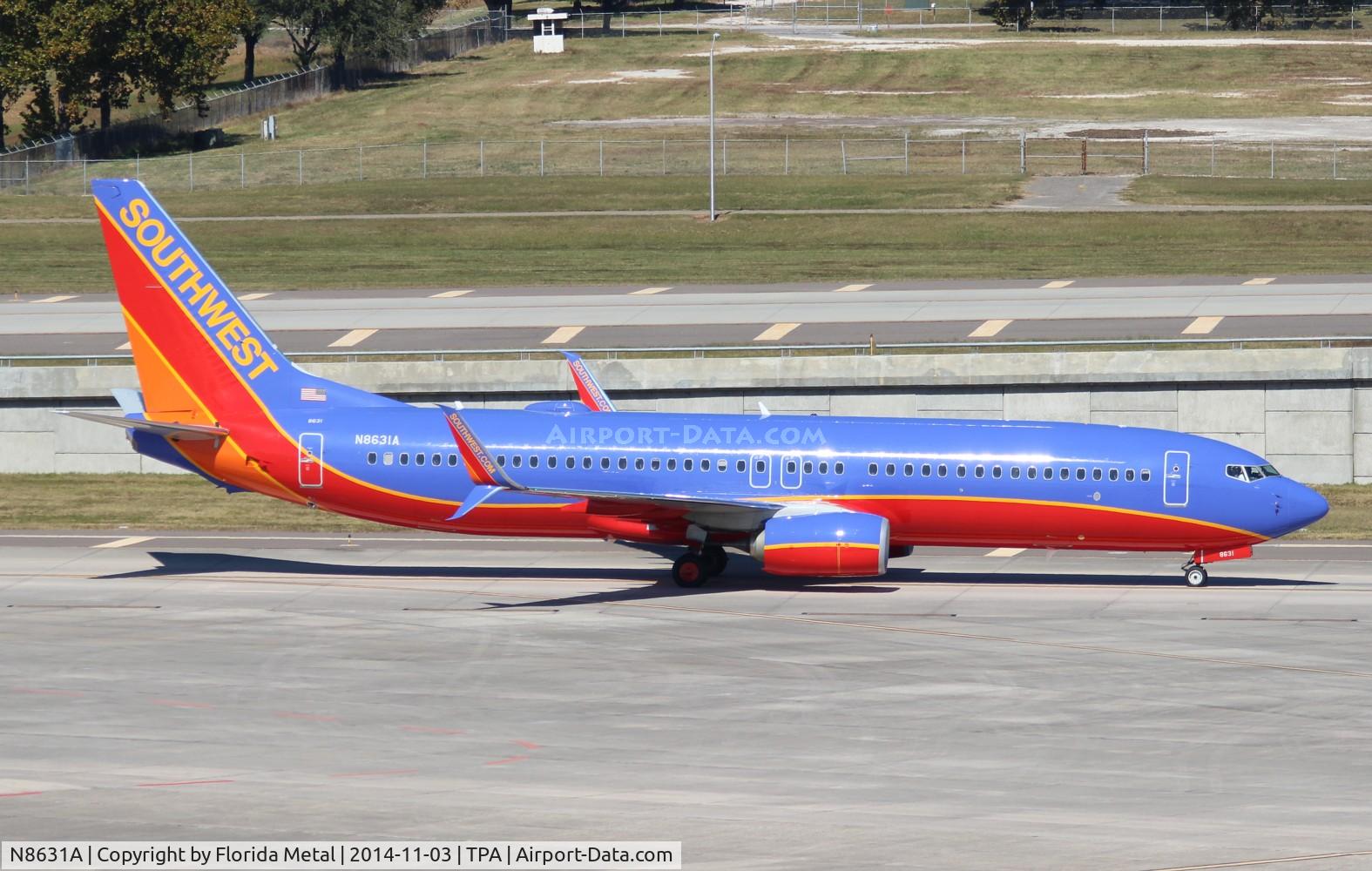 N8631A, 2014 Boeing 737-8H4 C/N 42385, Southwest