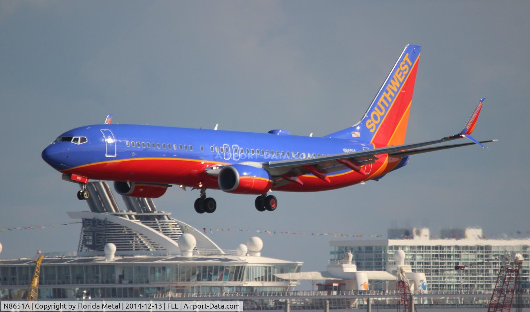 N8651A, 2014 Boeing 737-8H4 C/N 36920, Southwest