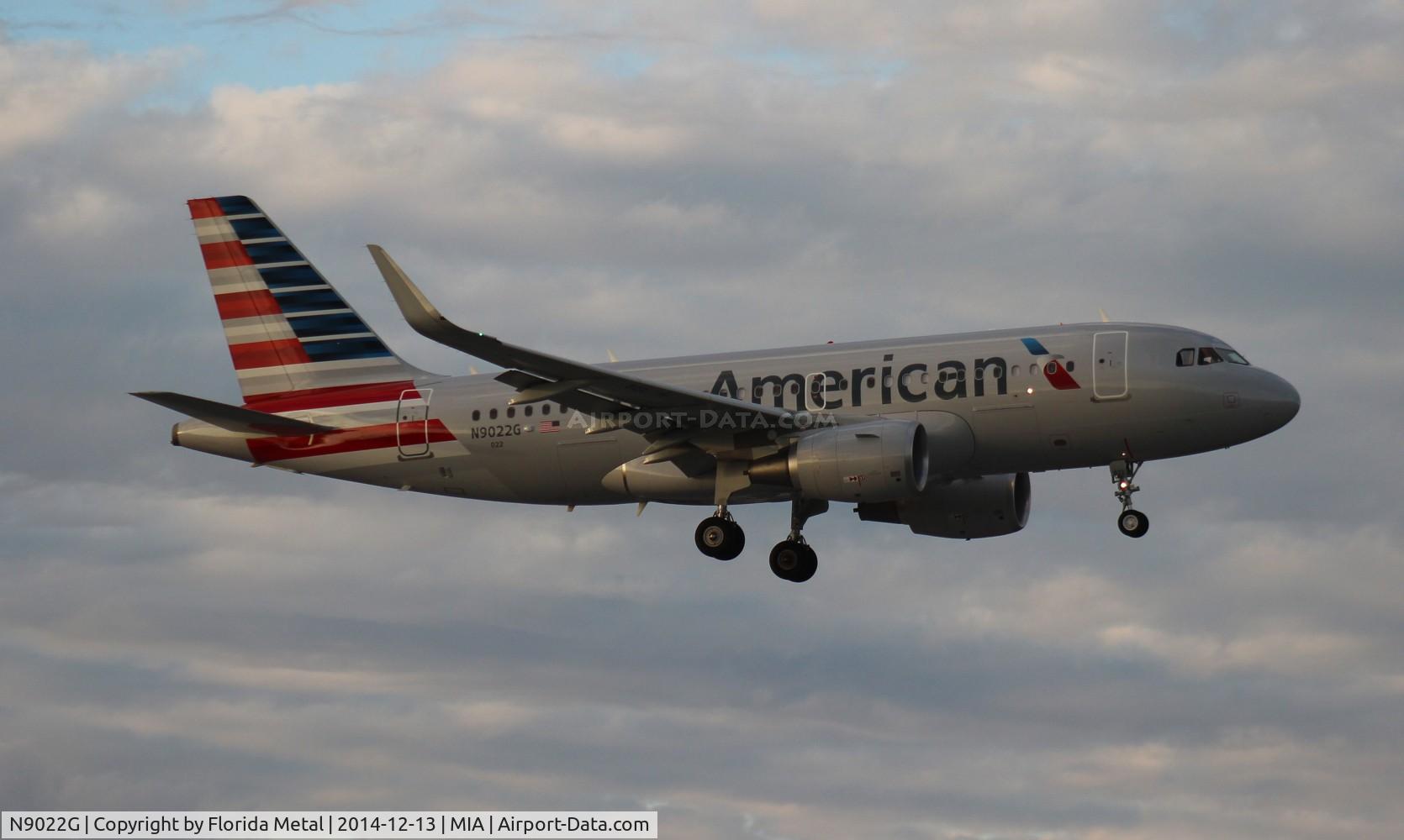 N9022G, 2014 Airbus A319-112 C/N 6310, American