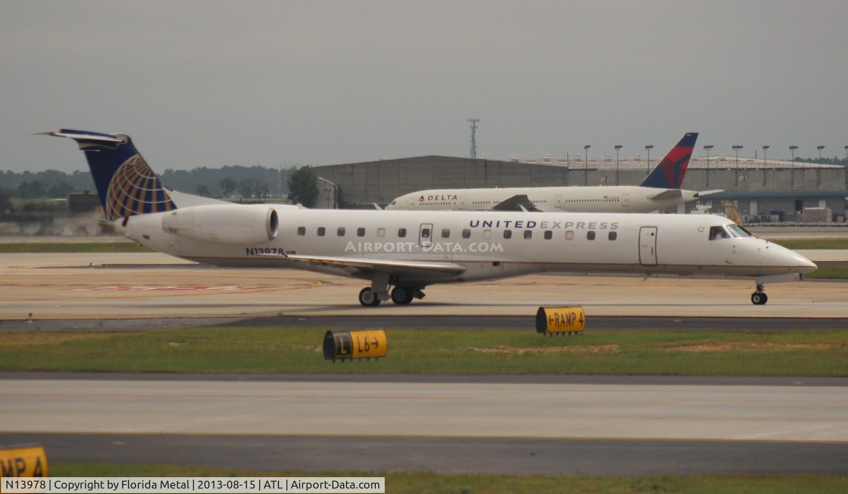 N13978, 1999 Embraer EMB-145LR C/N 145180, United E145LR