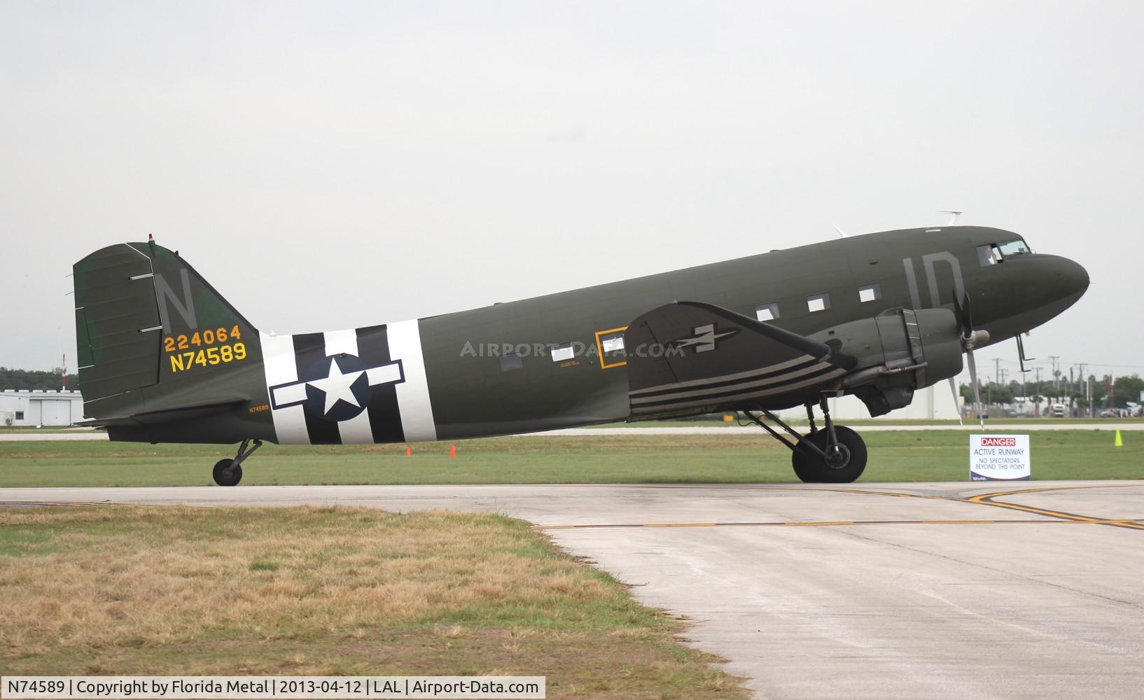 N74589, 1943 Douglas DC3C-S1C3G (C-47A) C/N 9926, C-47 at Sun N Fun