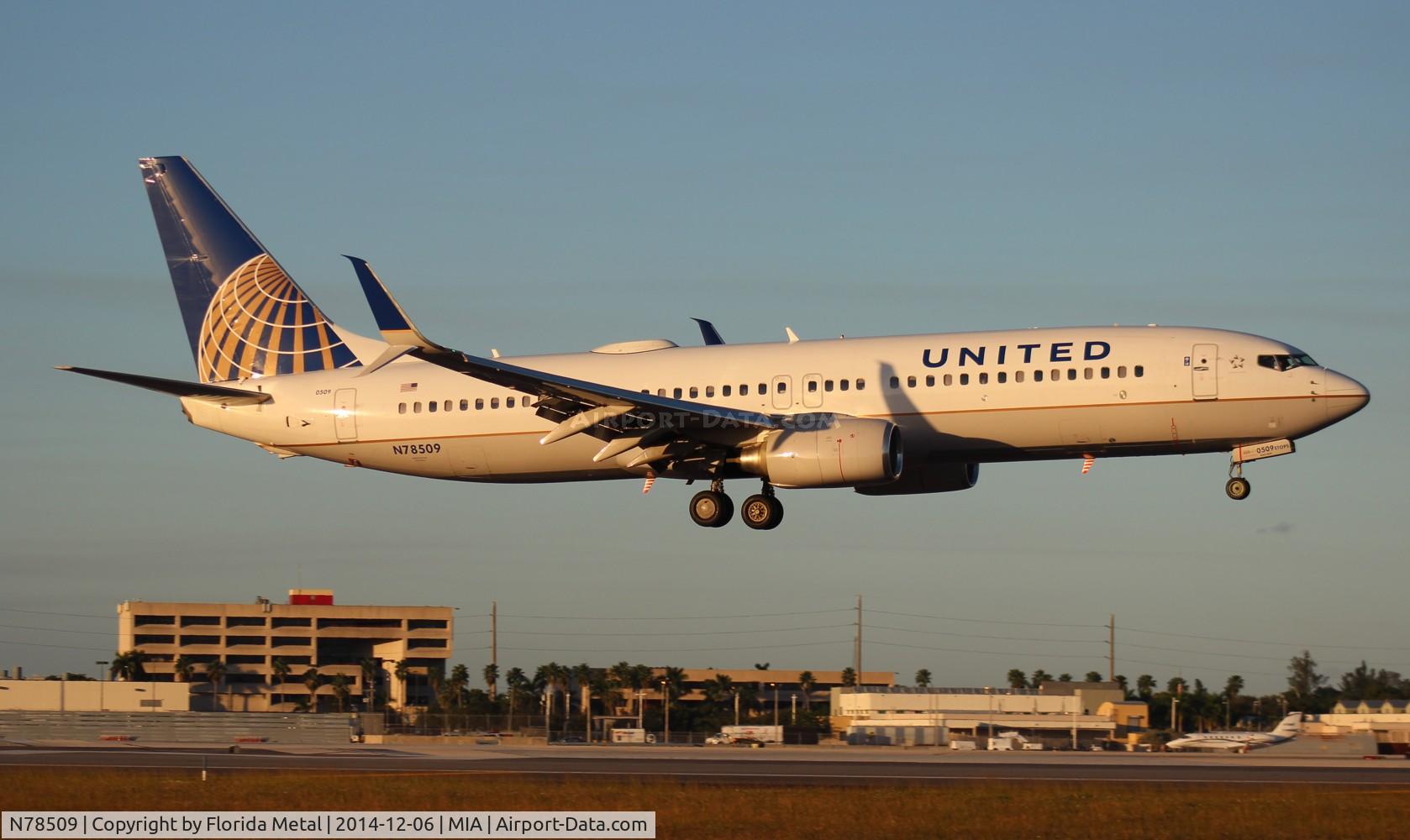 N78509, 2008 Boeing 737-824 C/N 31638, United