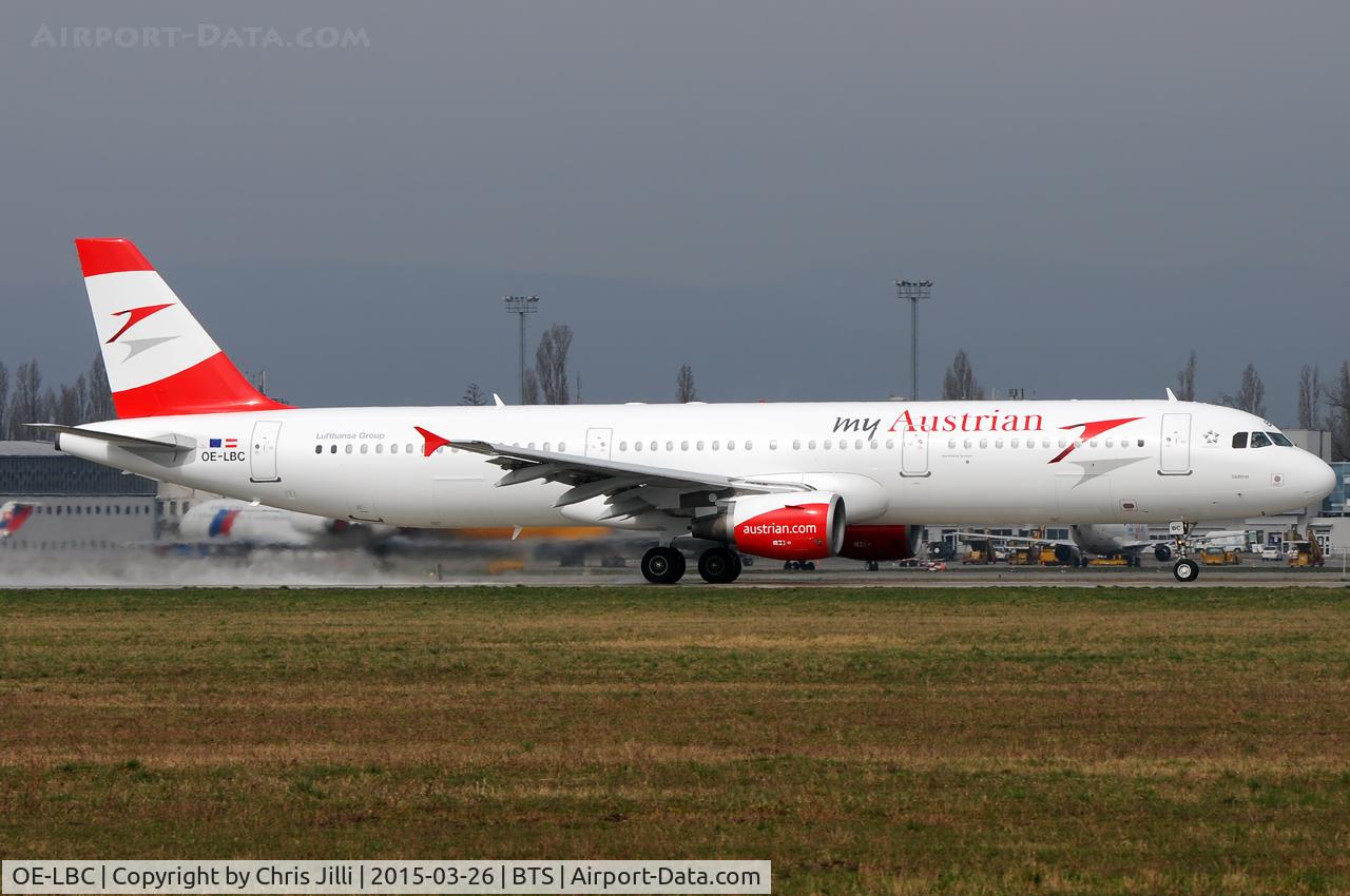 OE-LBC, 1996 Airbus A321-111 C/N 581, myAustrian (Austrian Airlines)