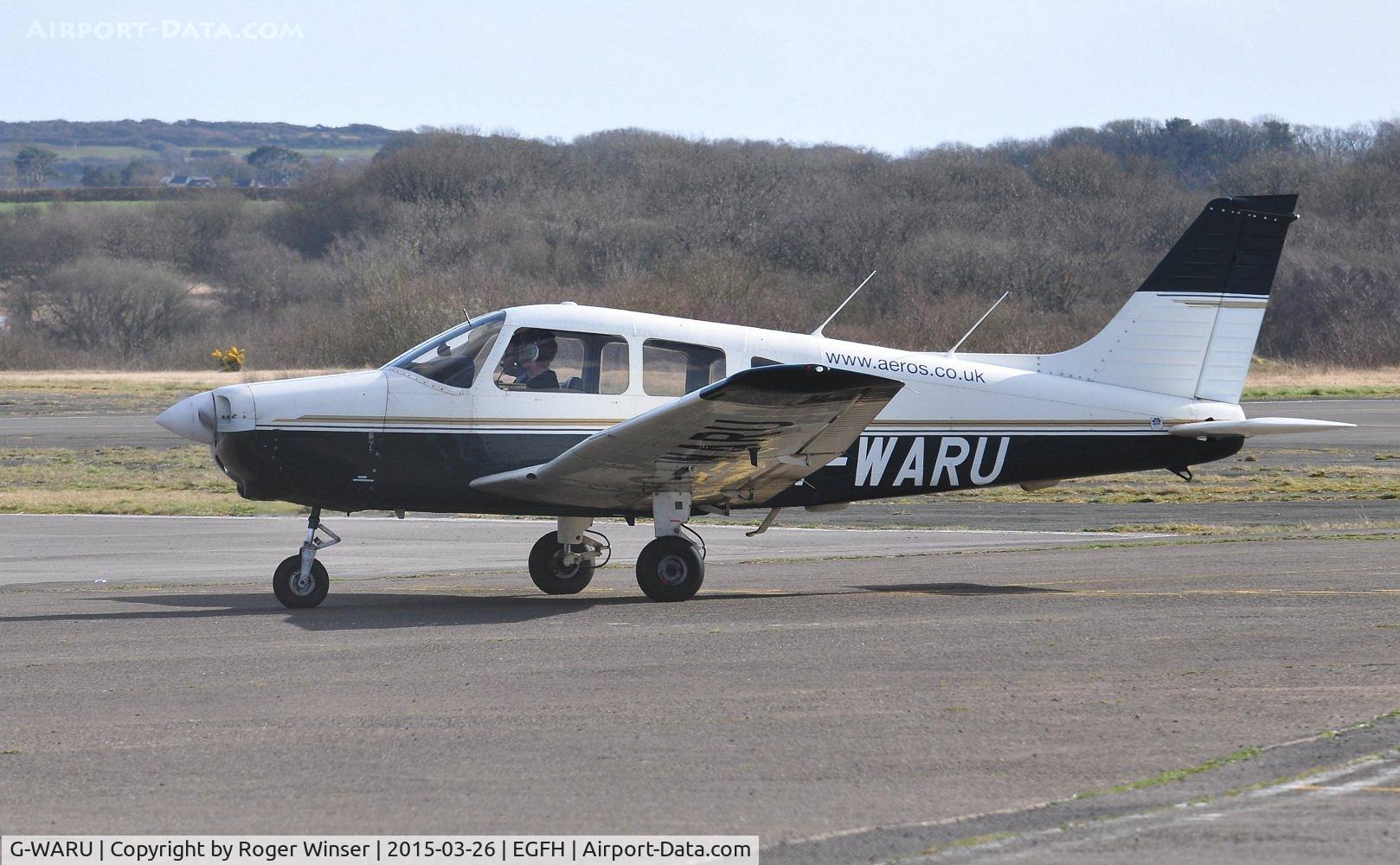 G-WARU, 1997 Piper PA-28-161 Cherokee Warrior III C/N 28-42023, Visiting Warrior III operated by Aeros Flight Training. Previously registered EC-HVU.