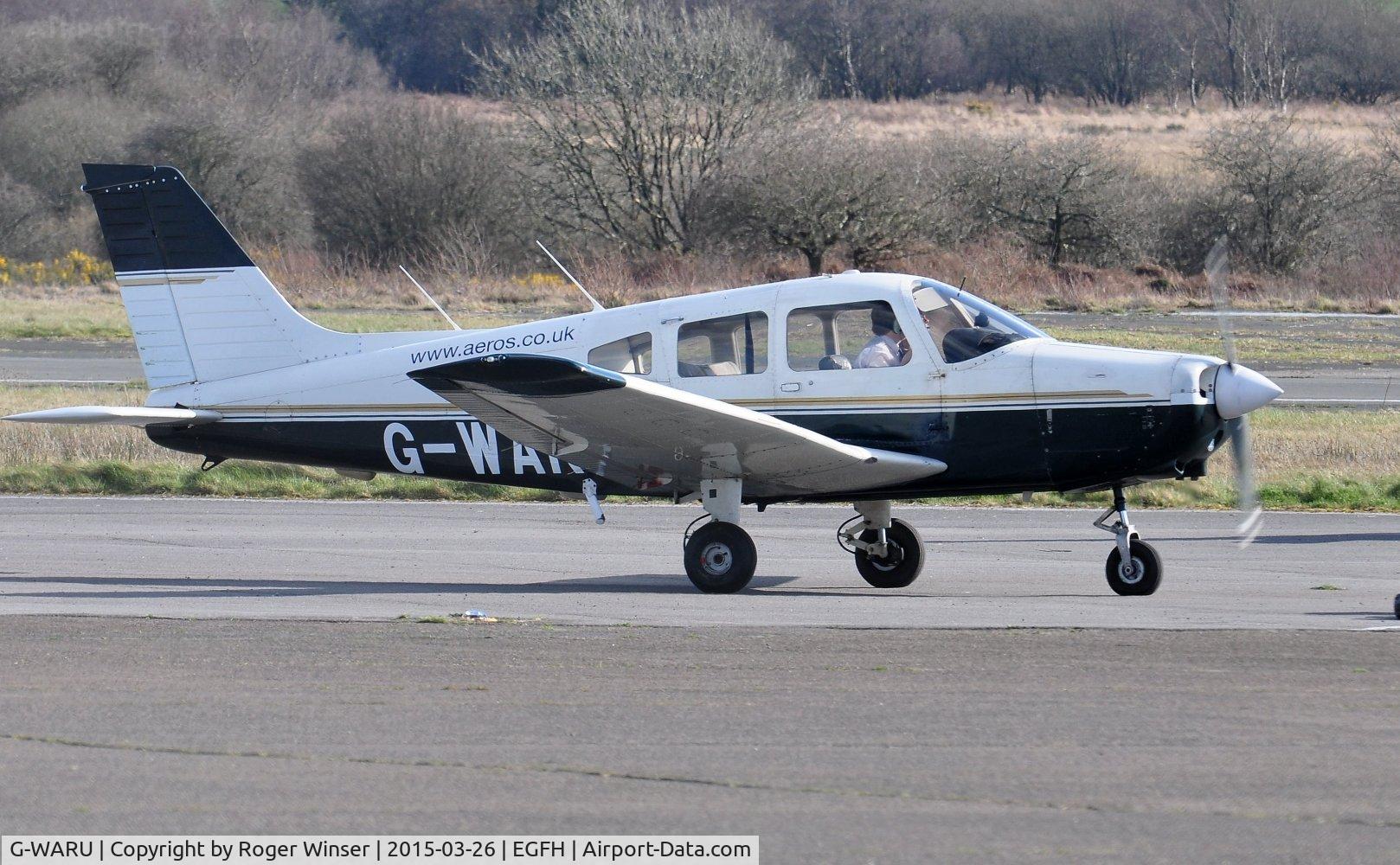 G-WARU, 1997 Piper PA-28-161 Cherokee Warrior III C/N 28-42023, Visiting Piper Warrior III operated by Aeros Flight Training. Previously registered EC-HVU.