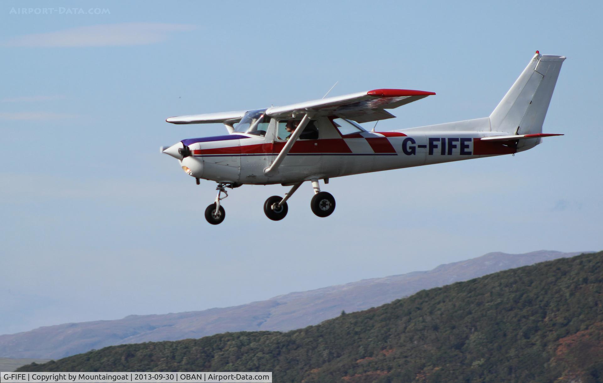 G-FIFE, 1979 Reims FA152 Aerobat C/N 0351, On finals Runway 19