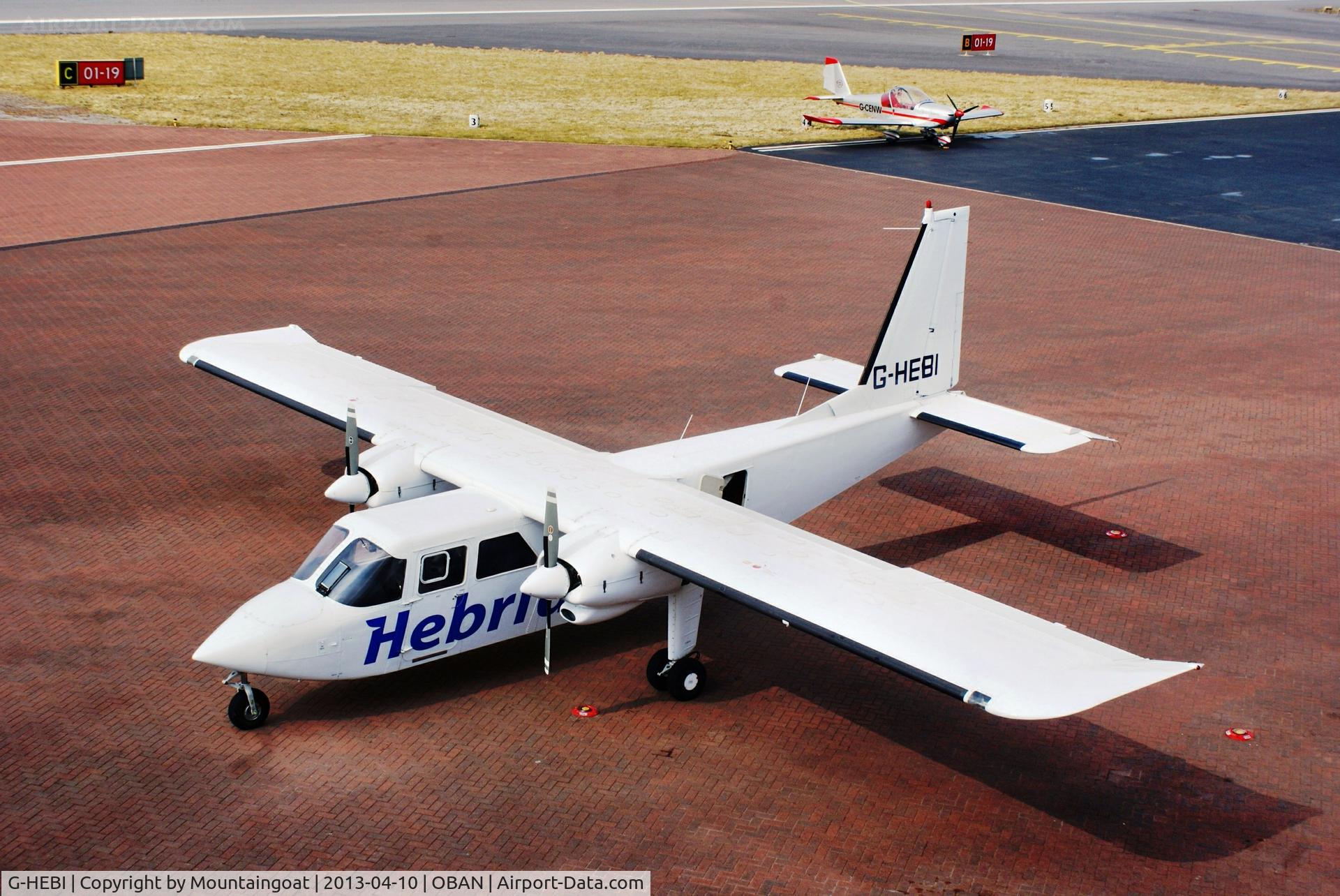 G-HEBI, 1991 Pilatus Britten-Norman BN-2B-20 Islander C/N 2240, From the Tower