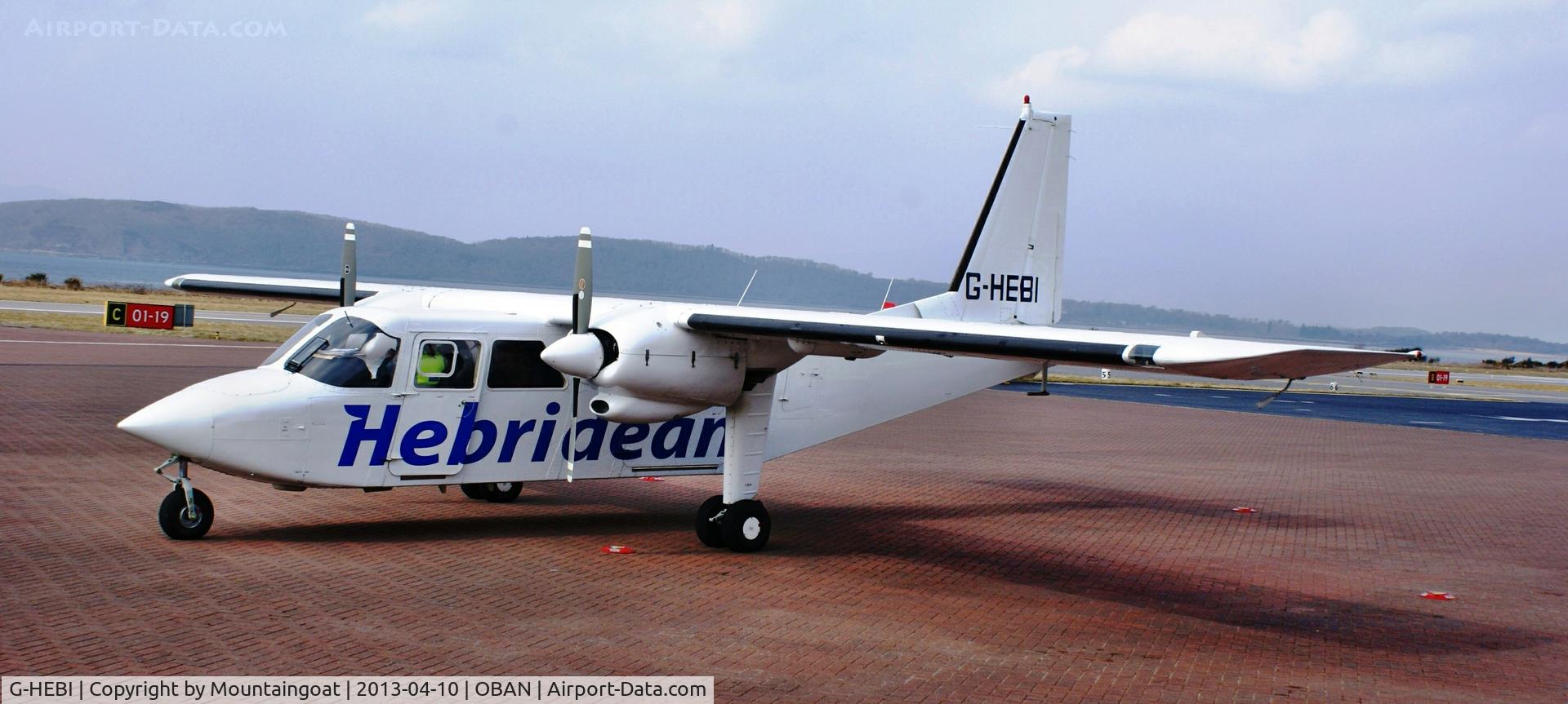 G-HEBI, 1991 Pilatus Britten-Norman BN-2B-20 Islander C/N 2240, From the entrance to main building