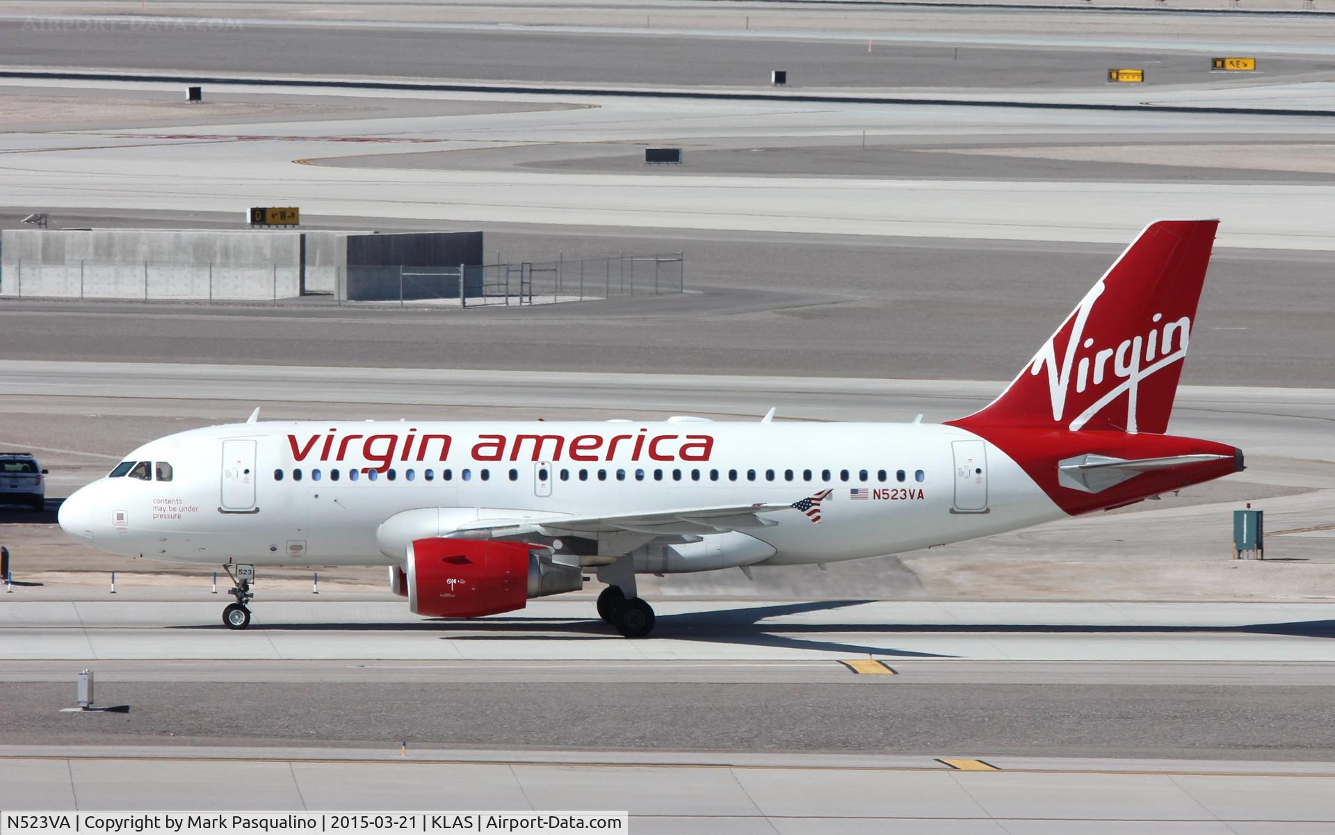 N523VA, 2007 Airbus A319-112 C/N 3181, Airbus A319