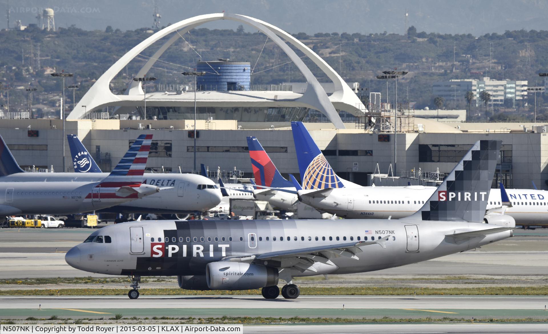 N507NK, 2005 Airbus A319-132 C/N 2560, Arrived at LAX on 25L