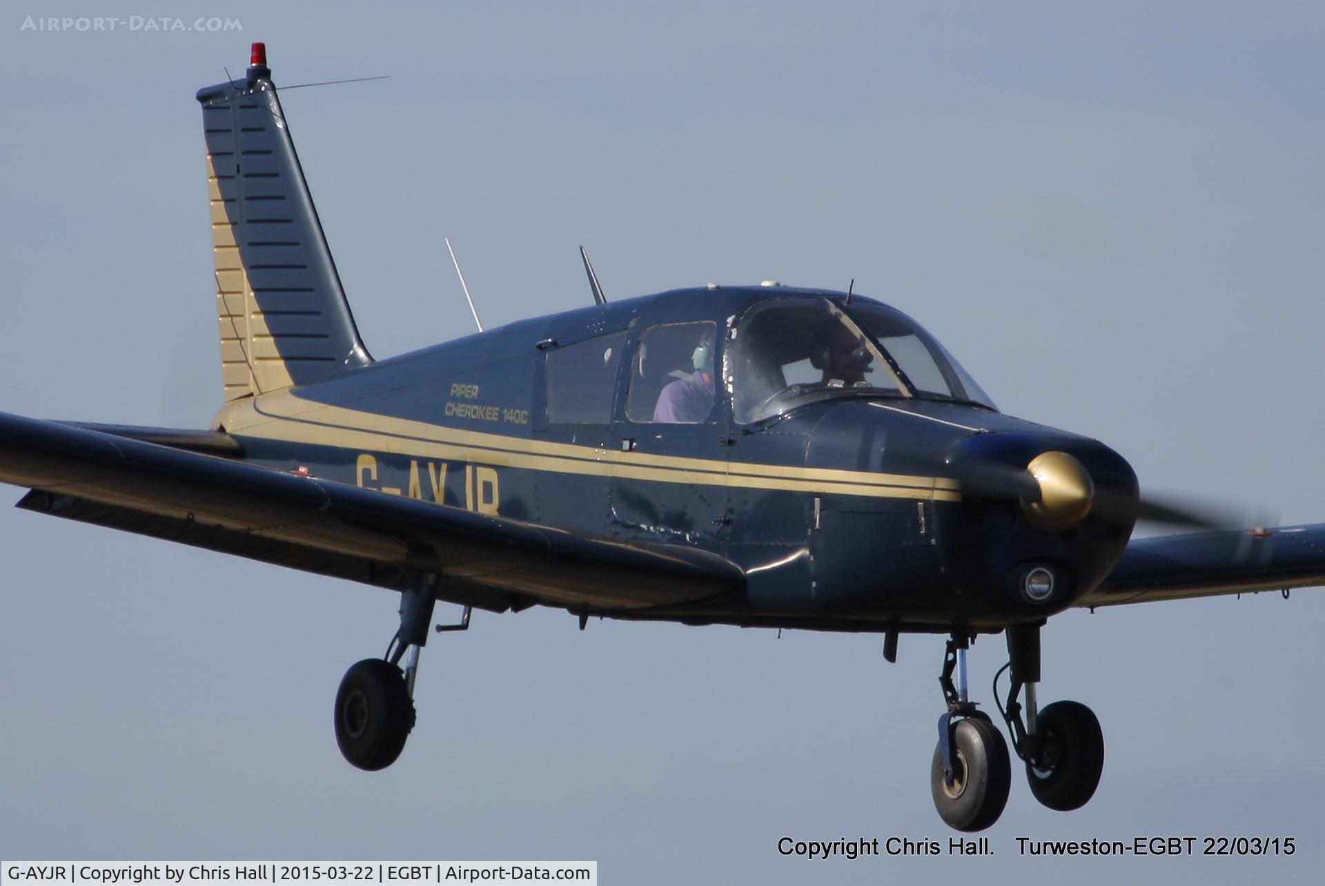 G-AYJR, 1970 Piper PA-28-140 Cherokee C/N 28-26694, Turweston Flying School