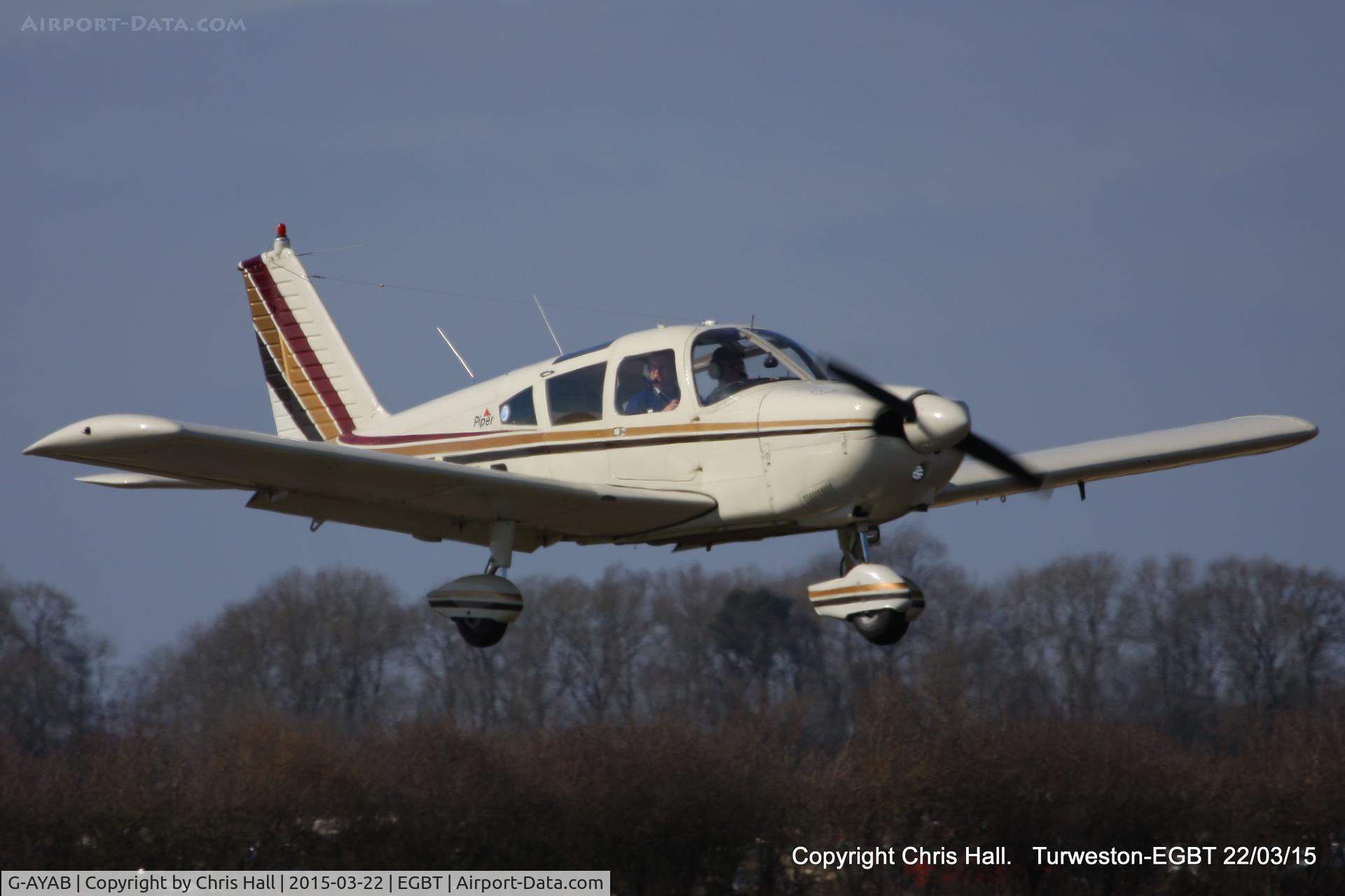 G-AYAB, 1970 Piper PA-28-180 Cherokee C/N 28-5804, at the Vintage Aircraft Club spring rally