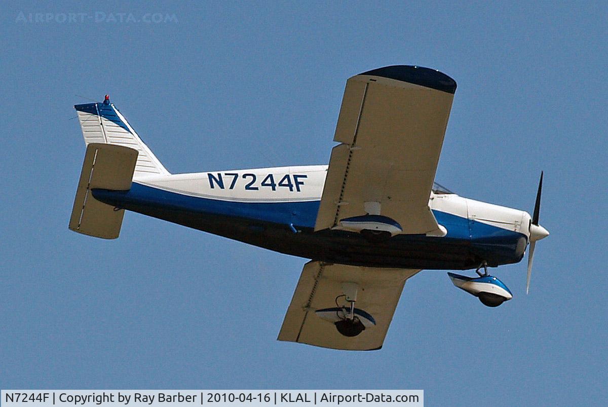 N7244F, 1968 Piper PA-28-140 Cherokee C/N 28-25160, Piper PA-28-140 Cherokee B [28-25160] Lakeland-Linder~N 16/04/2010