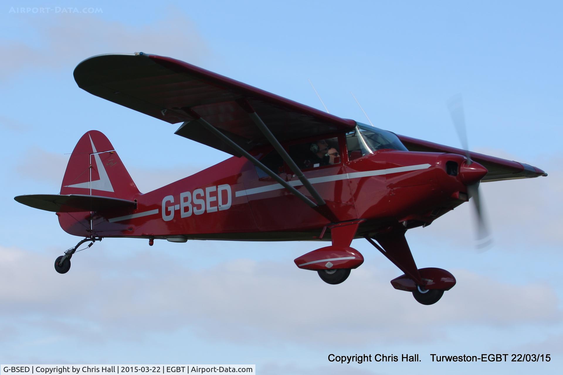 G-BSED, 1957 Piper PA-22-160 Tri Pacer C/N 22-6377, at the Vintage Aircraft Club spring rally