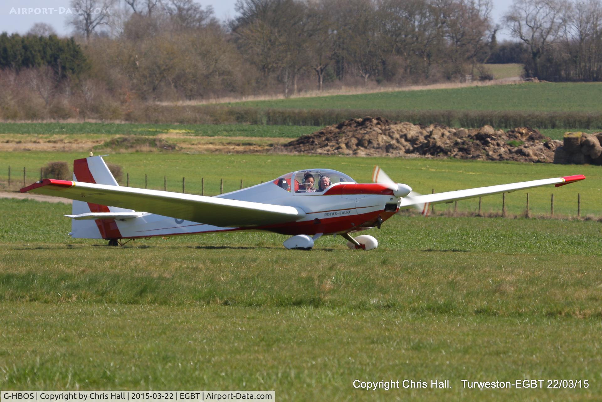 G-HBOS, 1994 Scheibe SF-25C Falke C/N 44574, at the Vintage Aircraft Club spring rally
