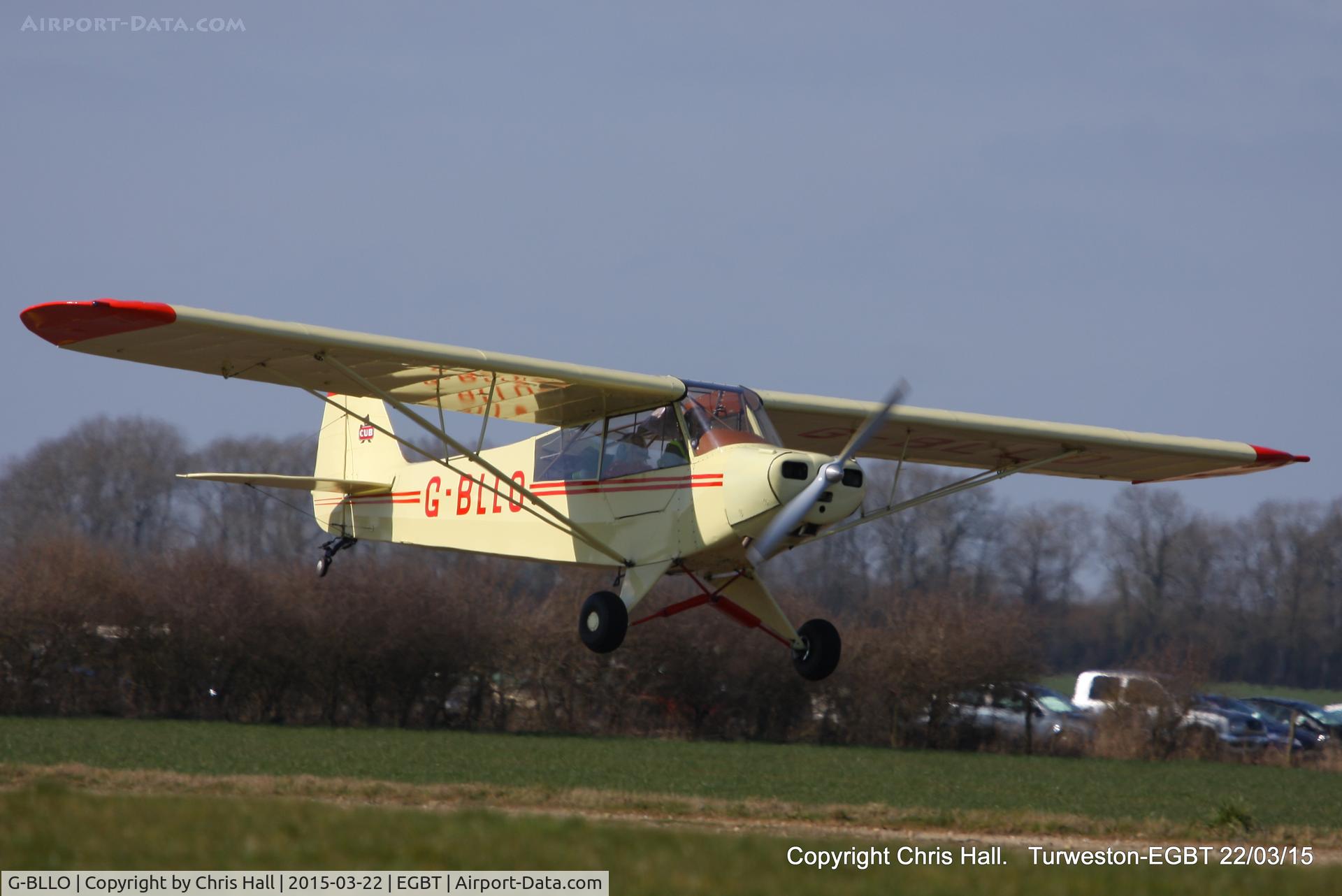 G-BLLO, 1953 Piper L-18C Super Cub (PA-18-95) C/N 18-3099, at the Vintage Aircraft Club spring rally