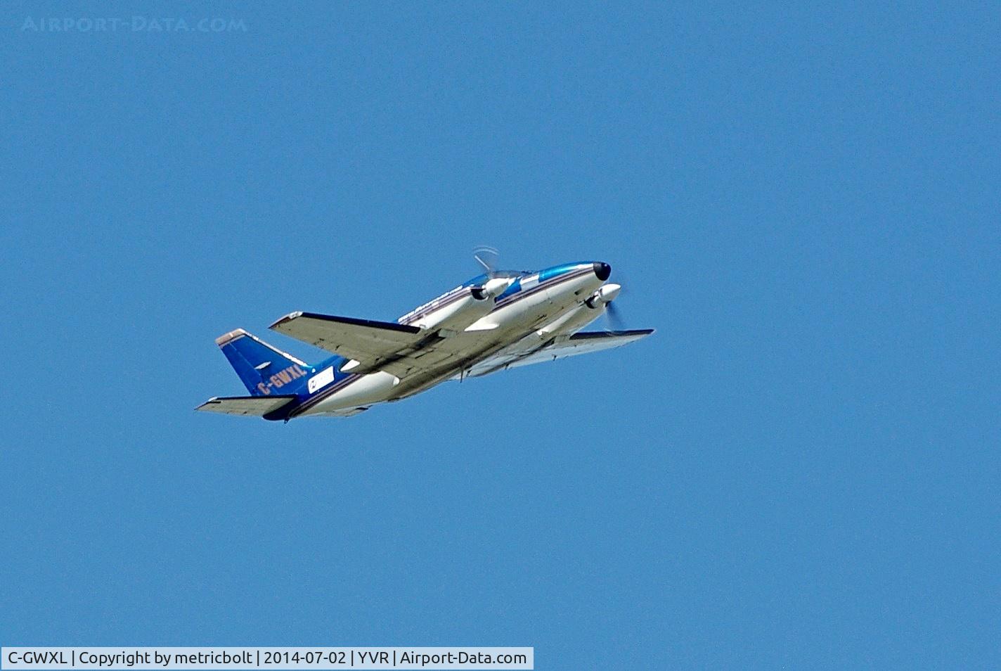 C-GWXL, 1979 Piper PA-31-350 Chieftain C/N 31-7952036, Take off from YVR