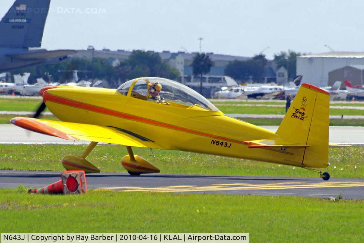 N643J, 2006 Vans RV-8 C/N 81716, Van's RV-8 [81716] Lakeland-Linder~N 16/04/2010