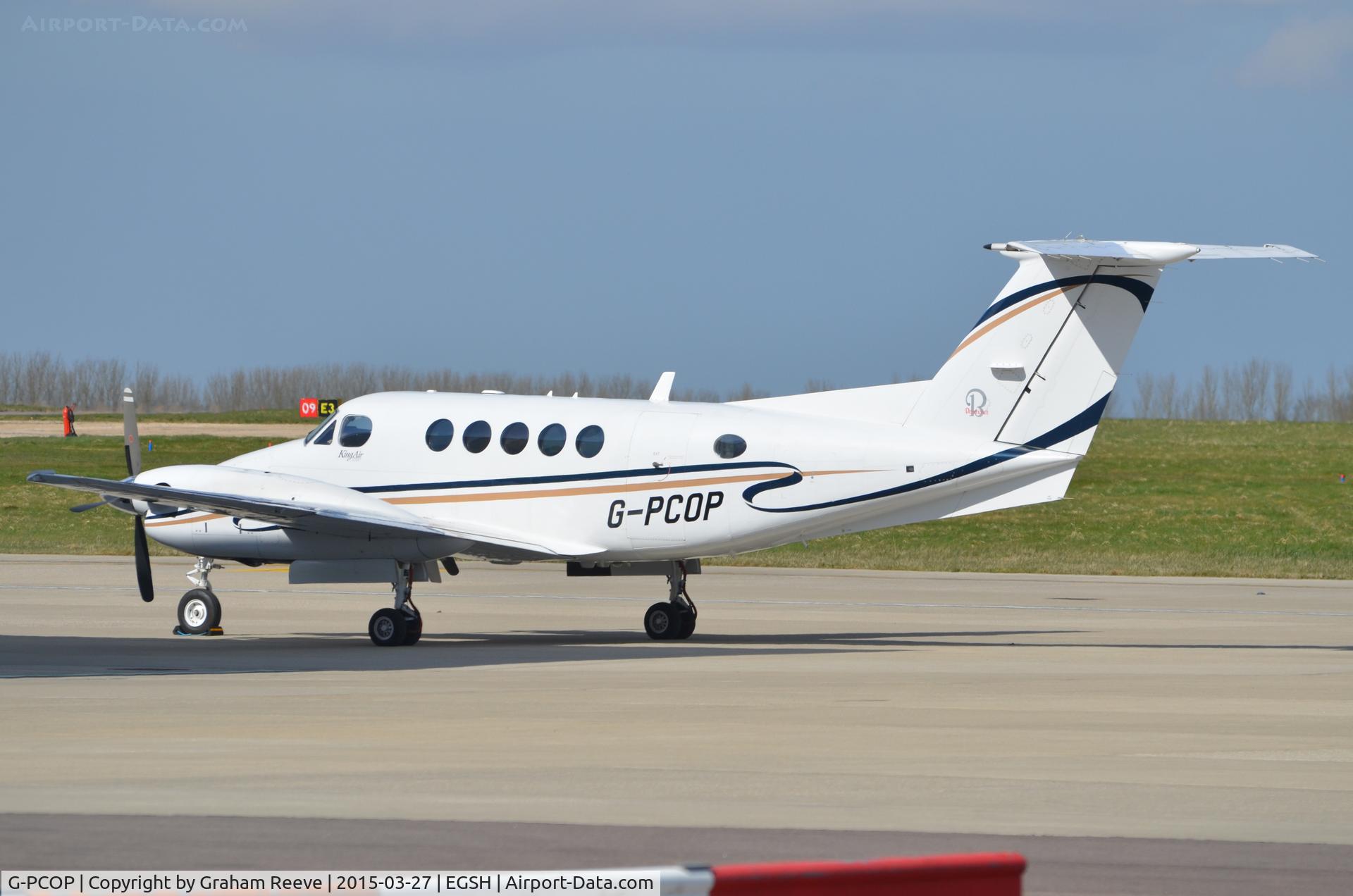 G-PCOP, 2004 Raytheon B200 King Air C/N BB-1860, Parked at Norwich.