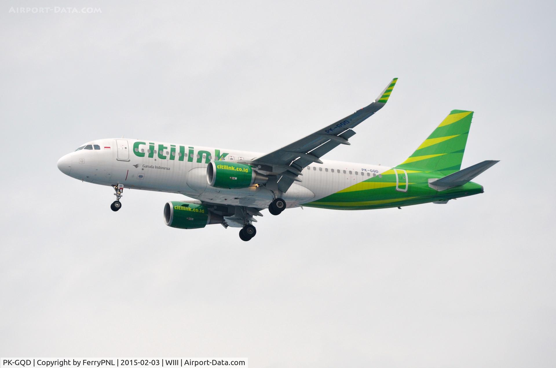 PK-GQD, 2014 Airbus A320-214 C/N 6243, Citylink A320