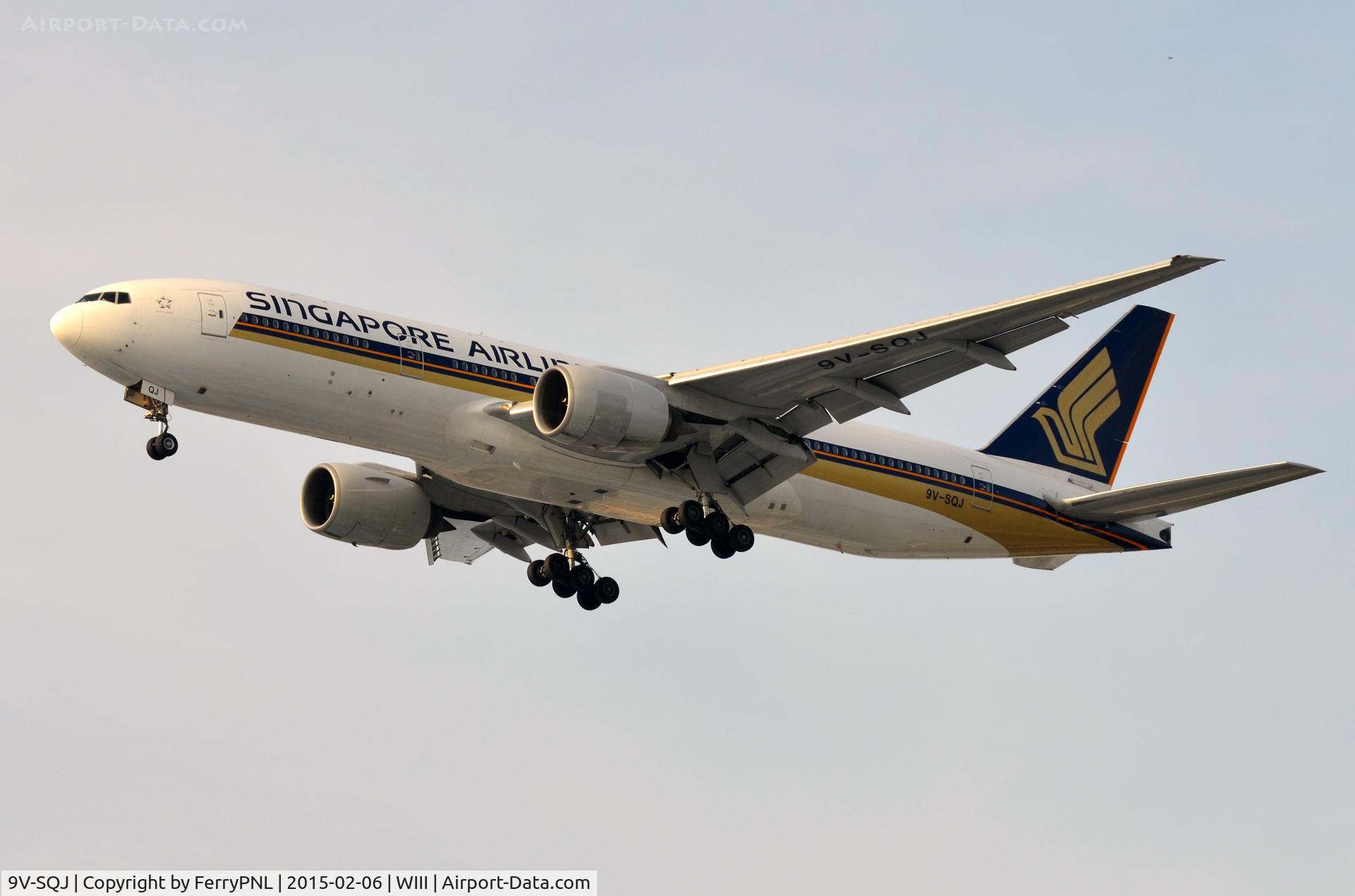 9V-SQJ, 2002 Boeing 777-212/ER C/N 30875, Singapore B772 arriving.