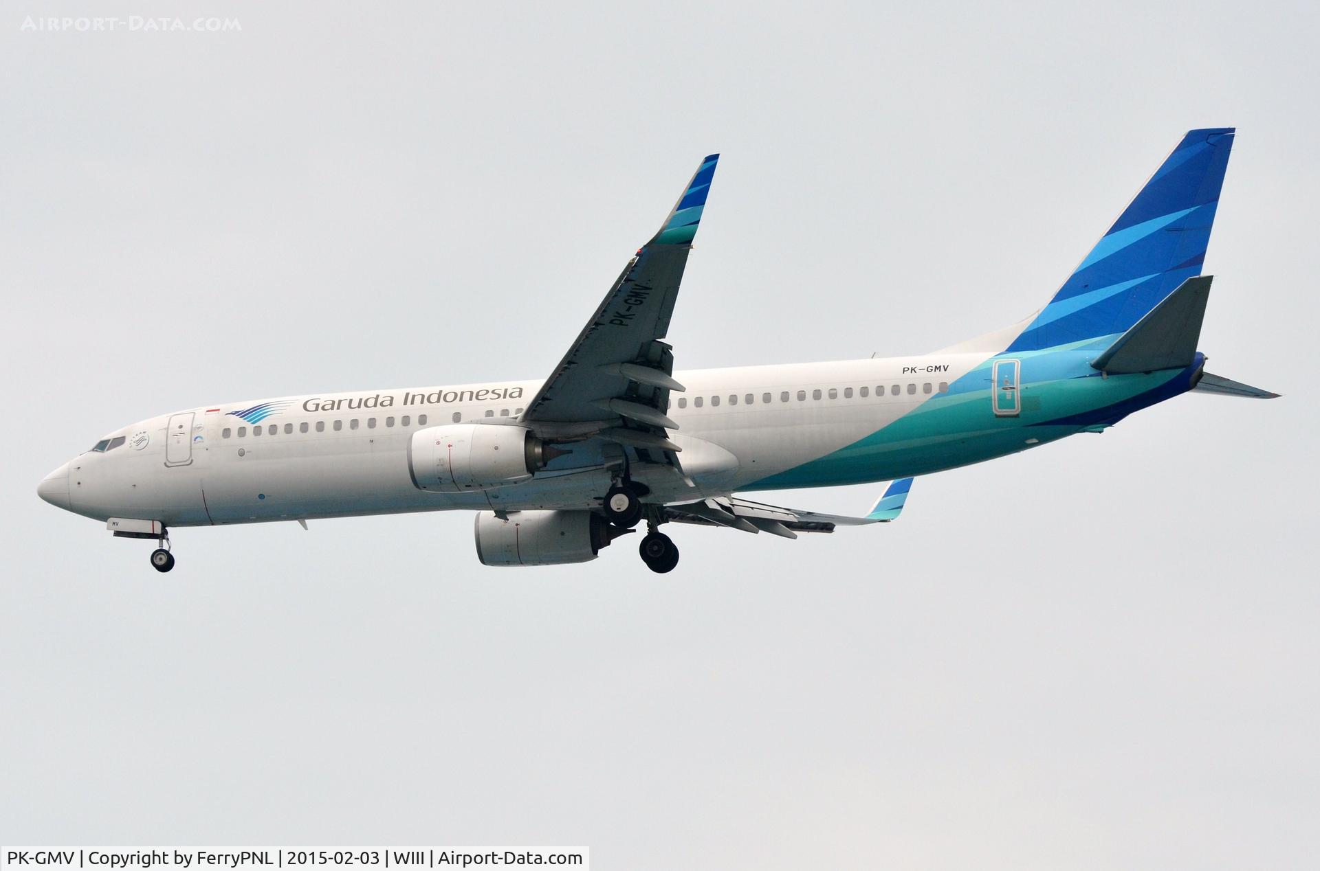 PK-GMV, 2012 Boeing 737-8U3 C/N 38074, Garuda B738 landing.