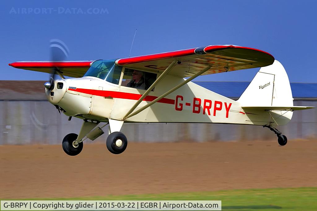 G-BRPY, 1948 Piper PA-15 Vagabond Vagabond C/N 15-141, Out for a local