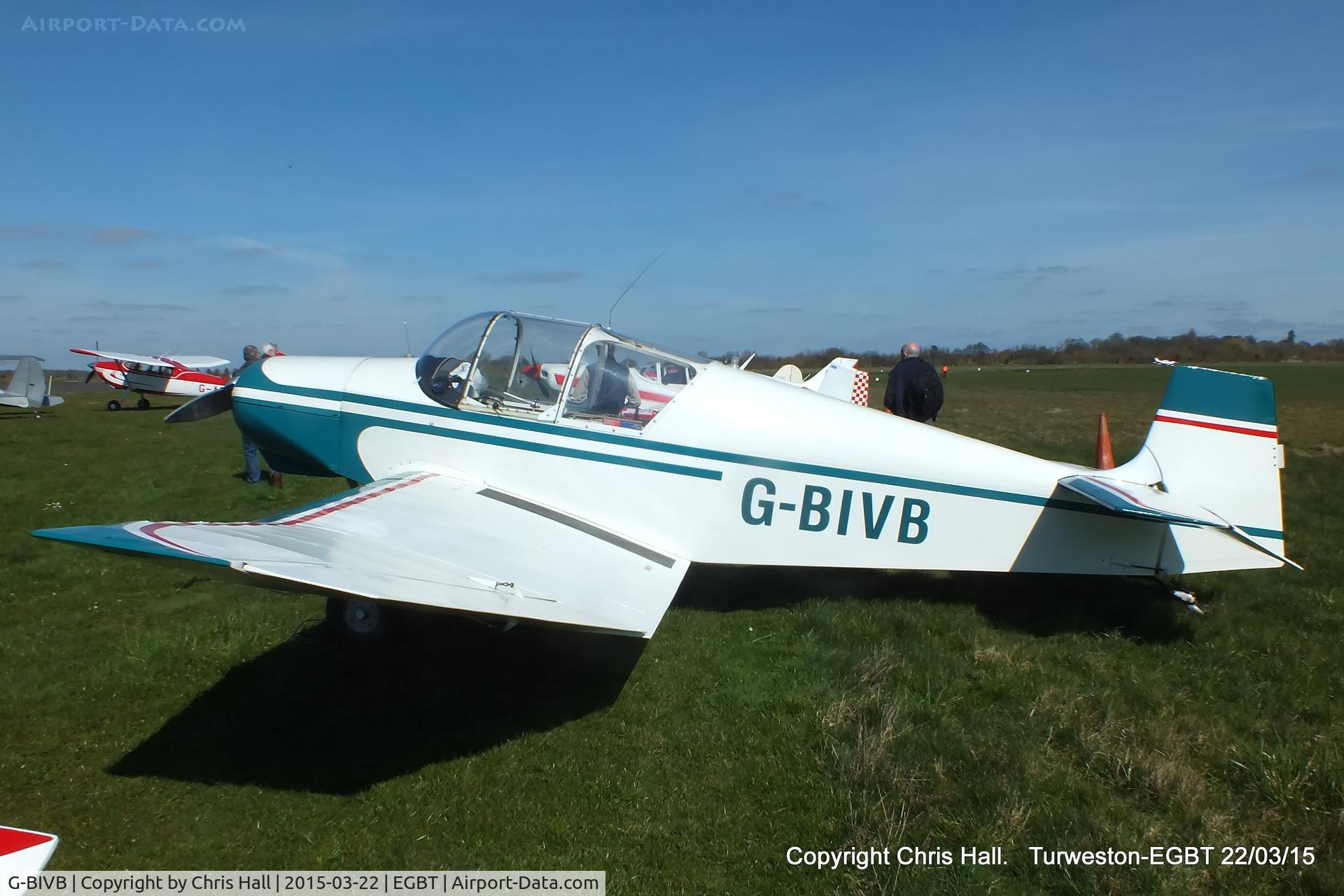 G-BIVB, 1960 Jodel D-112 C/N 1009, at the Vintage Aircraft Club spring rally