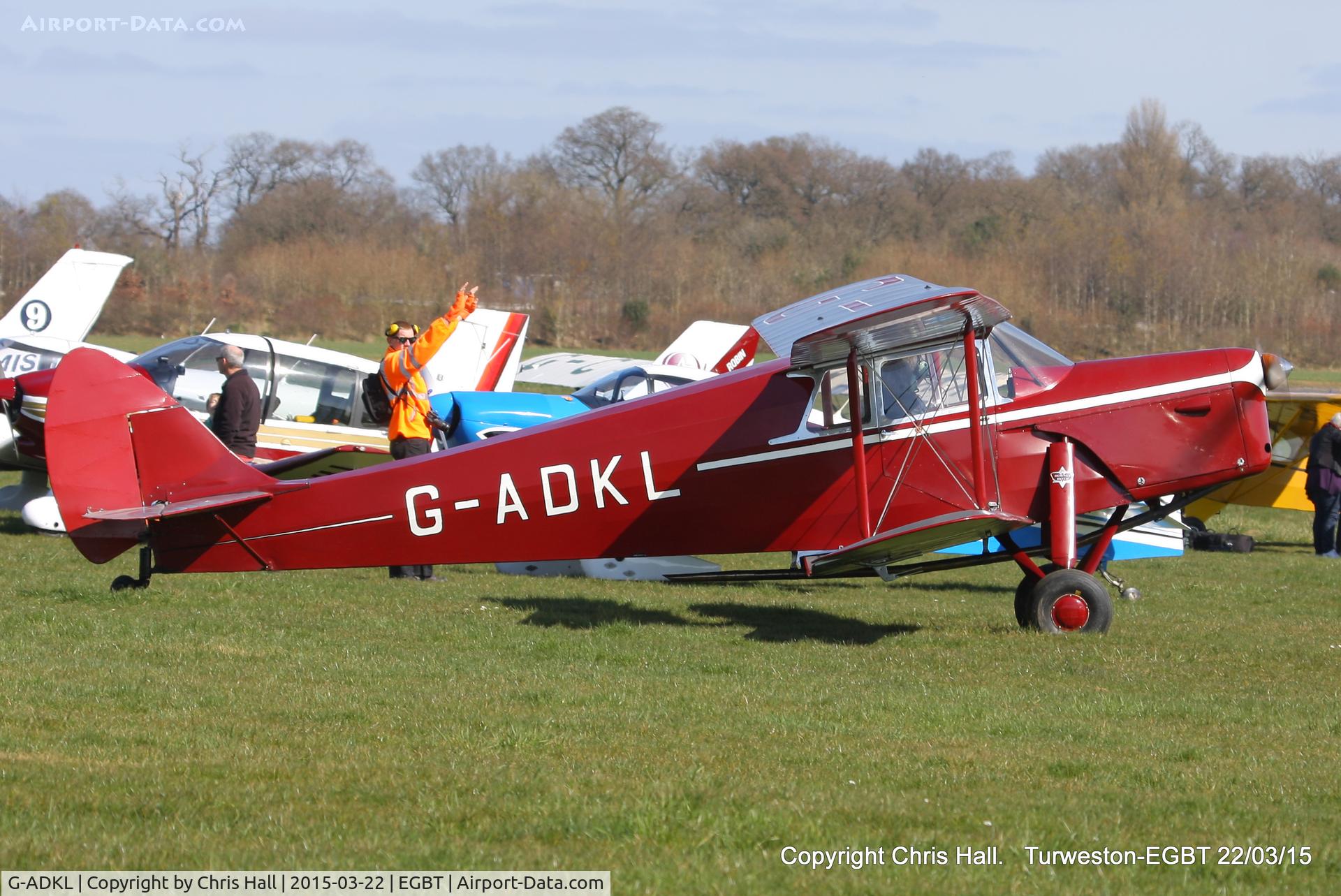 G-ADKL, 1935 De Havilland DH.87B Hornet Moth C/N 8035, at the Vintage Aircraft Club spring rally