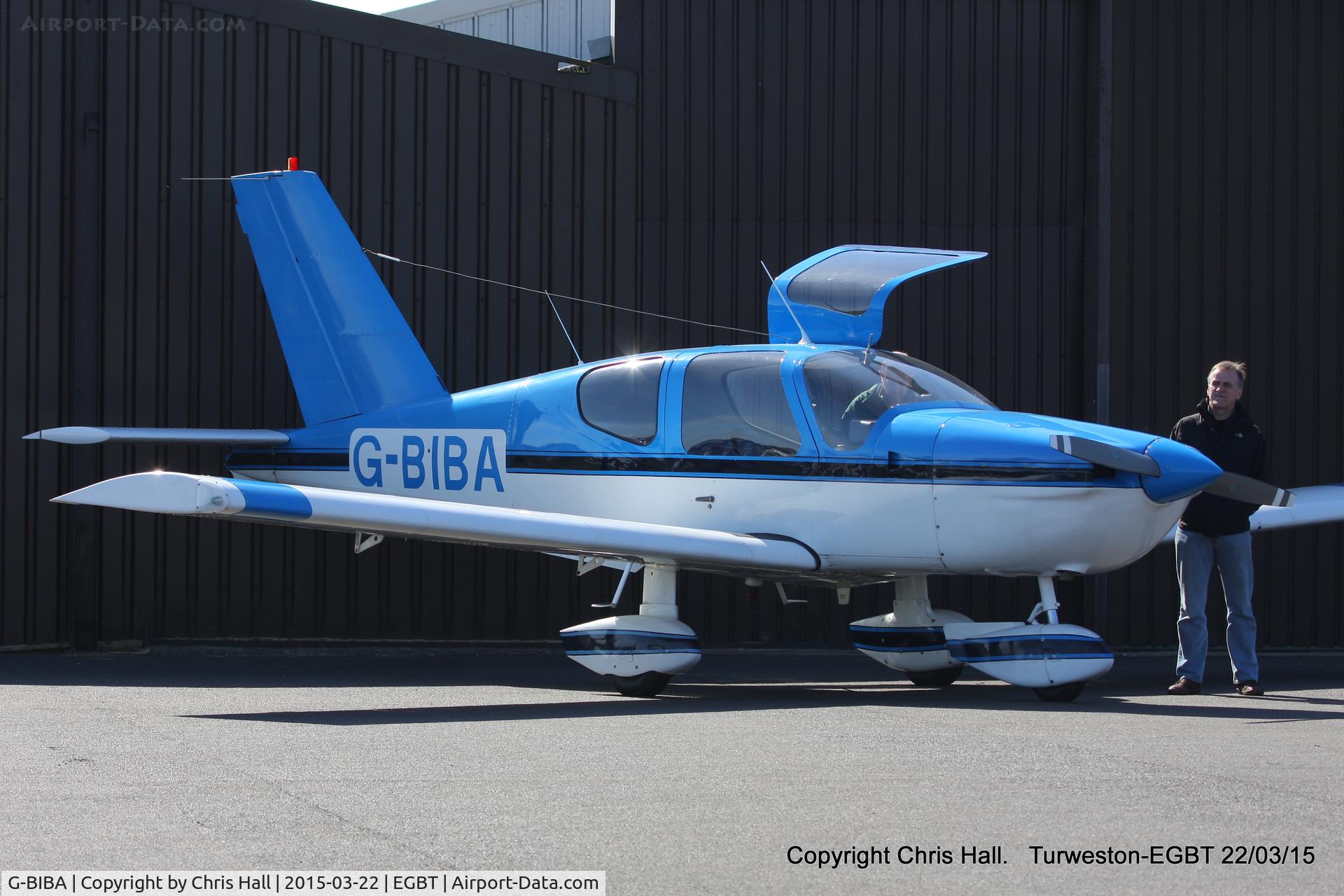G-BIBA, 1980 Socata TB-9 Tampico C/N 149, at the Vintage Aircraft Club spring rally