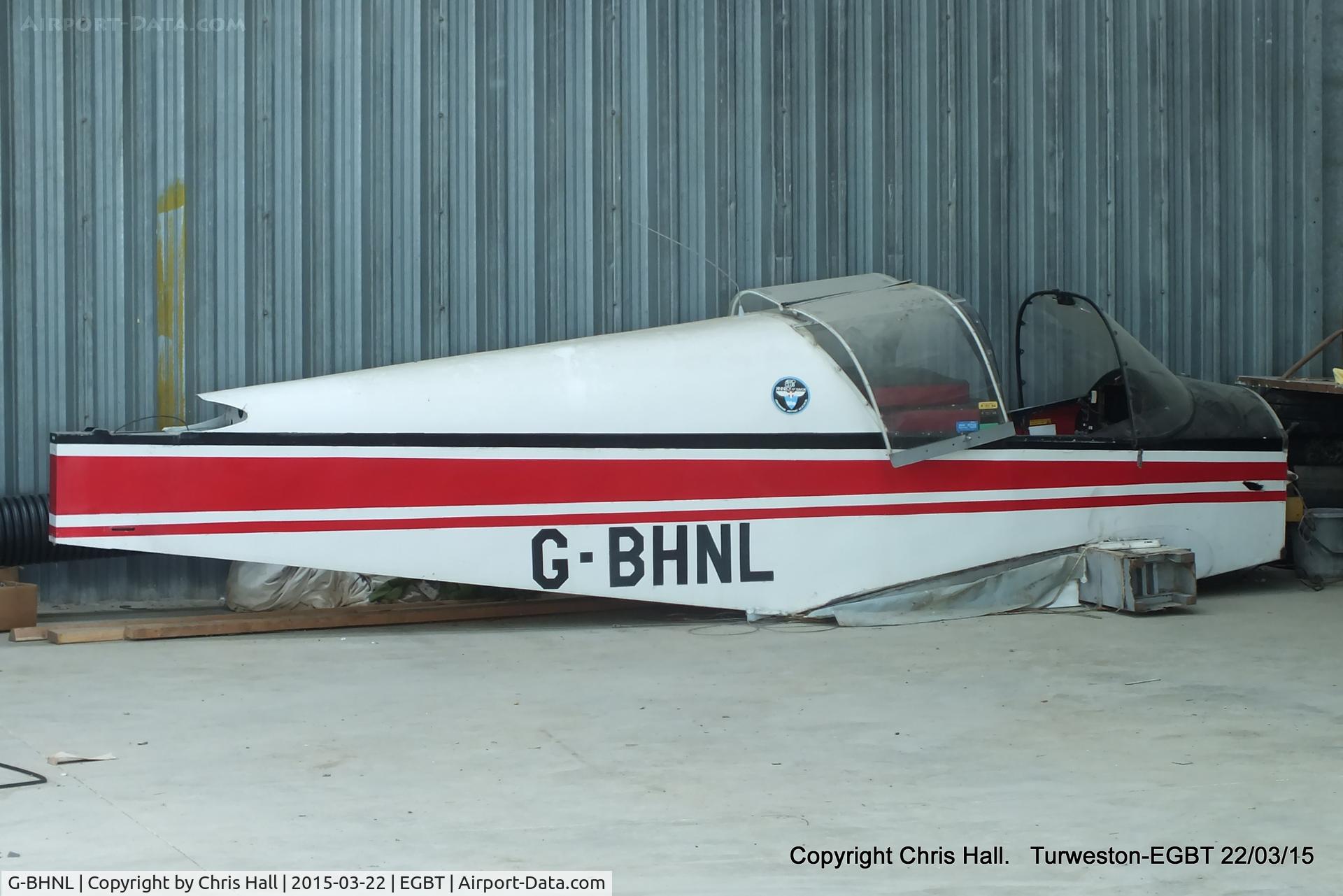 G-BHNL, 1963 Jodel D-112 C/N 1206, fuselage in the new hangar at Turweston