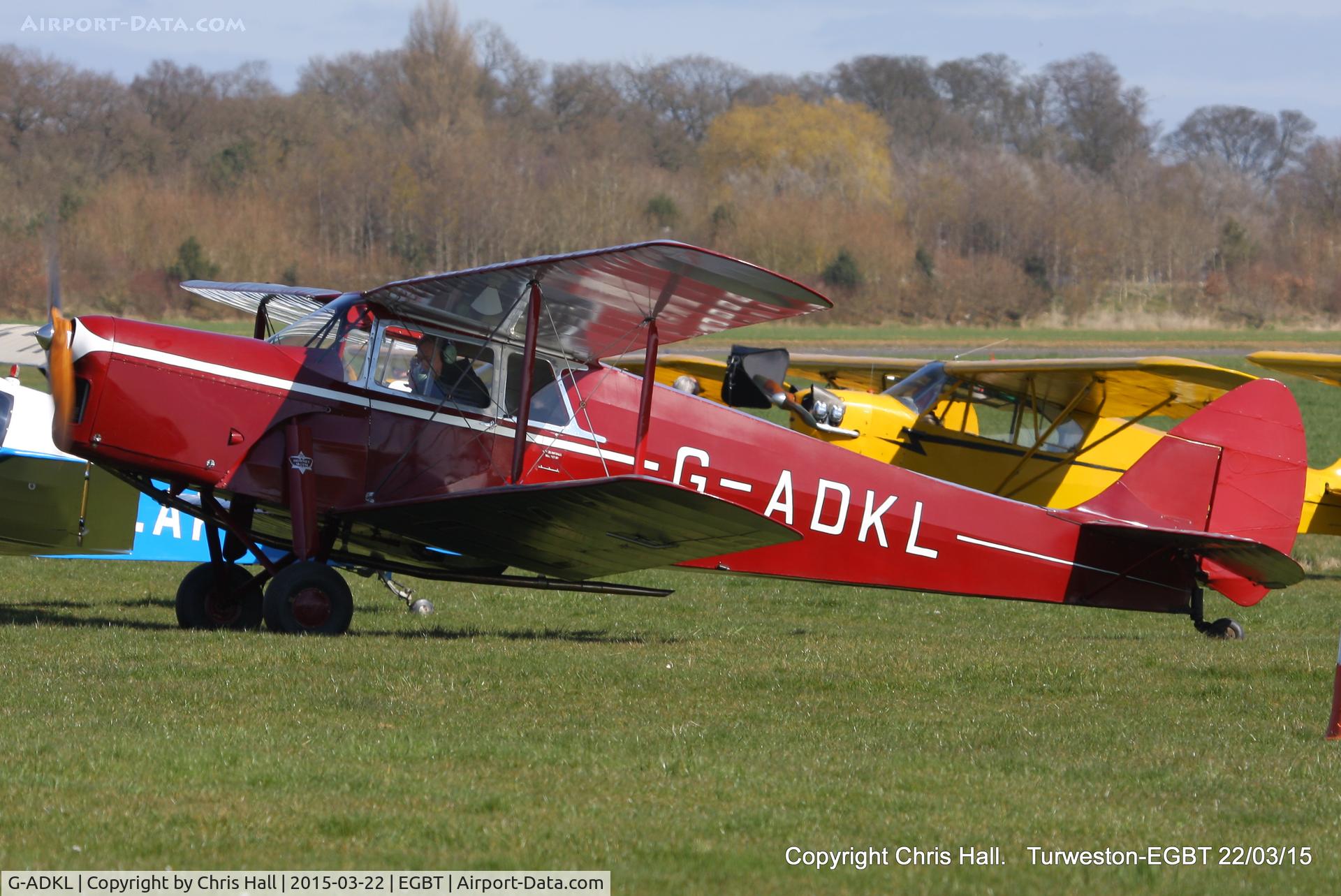 G-ADKL, 1935 De Havilland DH.87B Hornet Moth C/N 8035, at the Vintage Aircraft Club spring rally