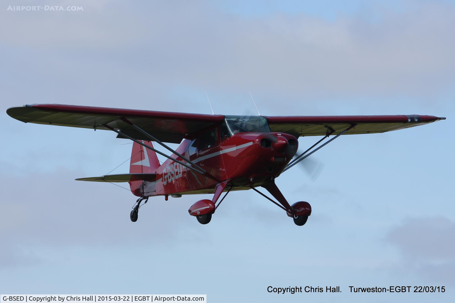 G-BSED, 1957 Piper PA-22-160 Tri Pacer C/N 22-6377, at the Vintage Aircraft Club spring rally