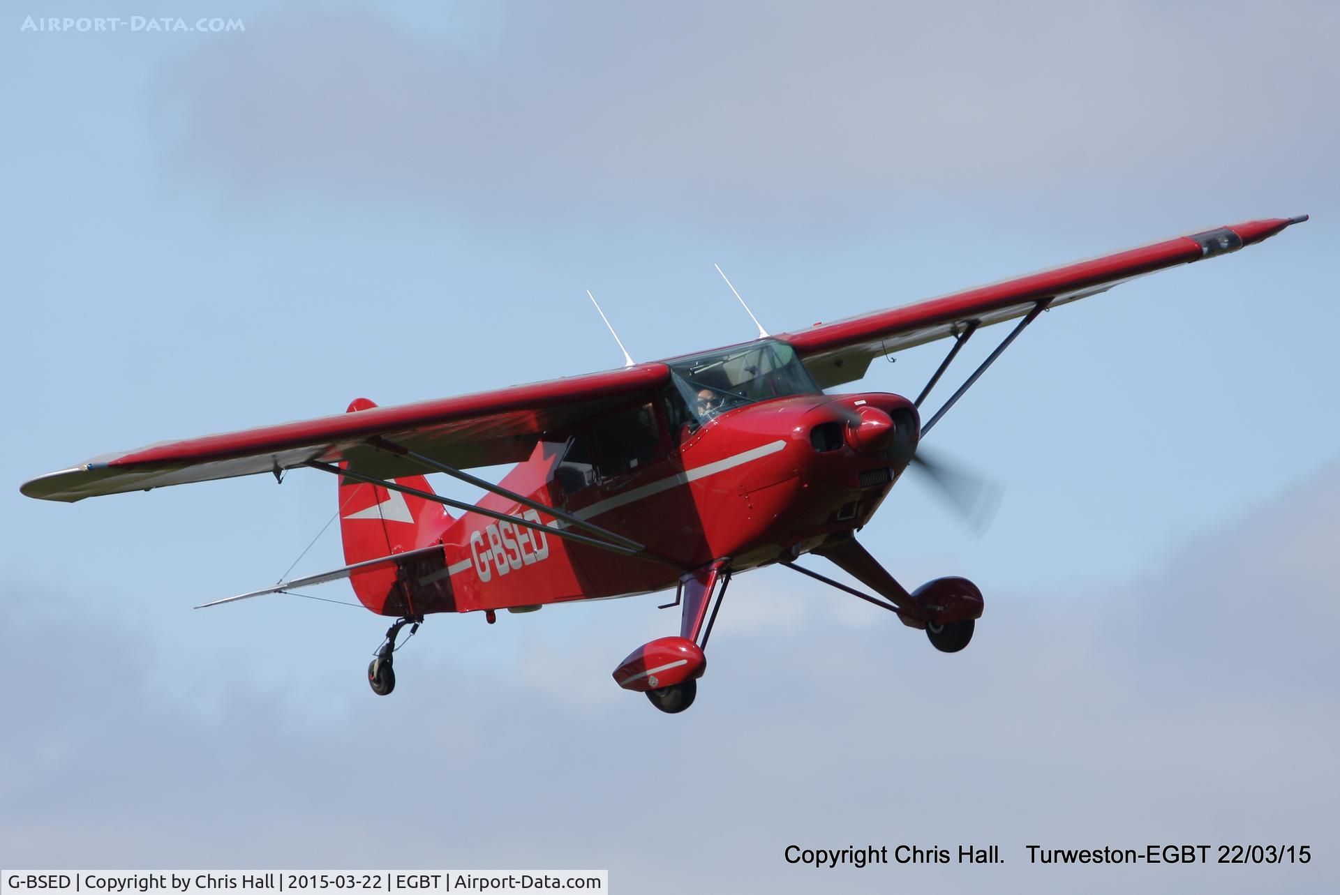 G-BSED, 1957 Piper PA-22-160 Tri Pacer C/N 22-6377, at the Vintage Aircraft Club spring rally