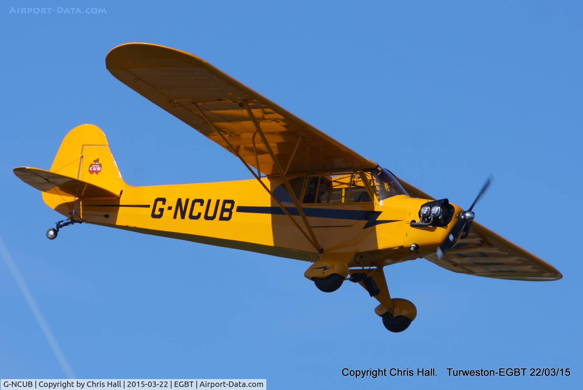 G-NCUB, 1944 Piper L-4H Grasshopper (J3C-65D) C/N 11599, at the Vintage Aircraft Club spring rally
