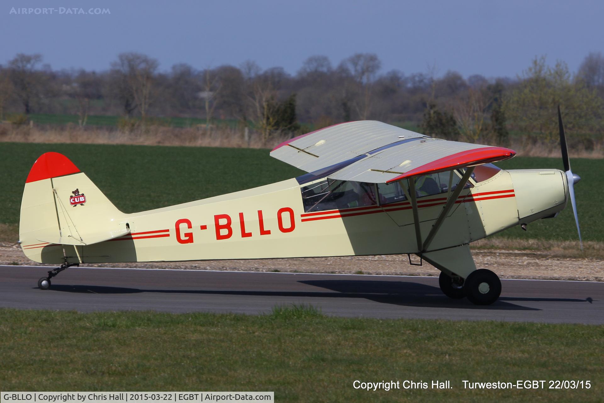 G-BLLO, 1953 Piper L-18C Super Cub (PA-18-95) C/N 18-3099, at the Vintage Aircraft Club spring rally