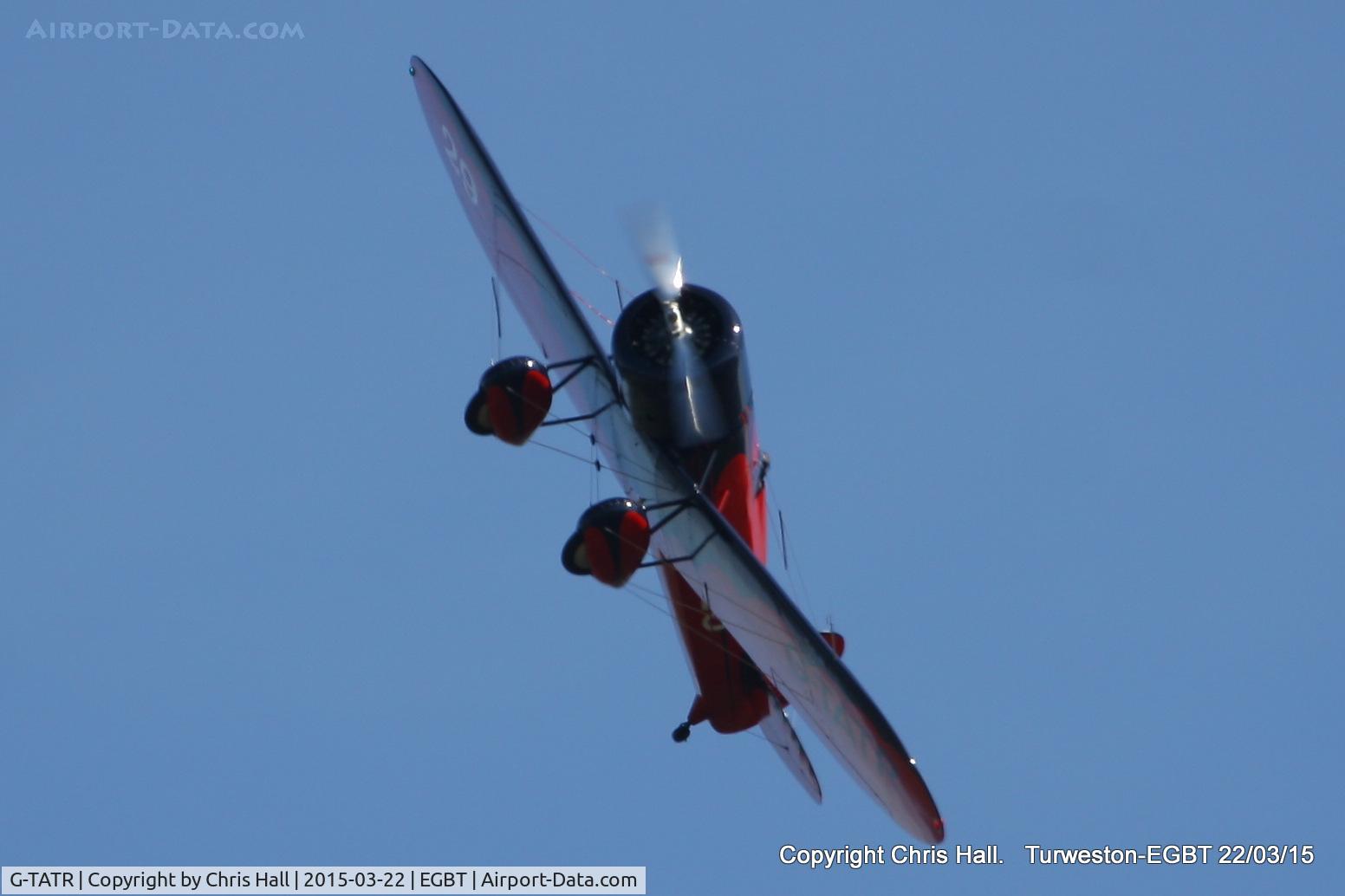 G-TATR, 2012 Travel Air Type R Racer Replica C/N LAA 362-14892, at the Vintage Aircraft Club spring rally
