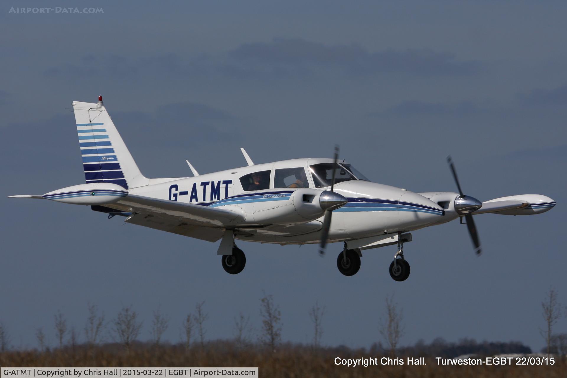 G-ATMT, 1964 Piper PA-30-160 Twin Comanche Twin Comanche C/N 30-439, at the Vintage Aircraft Club spring rally