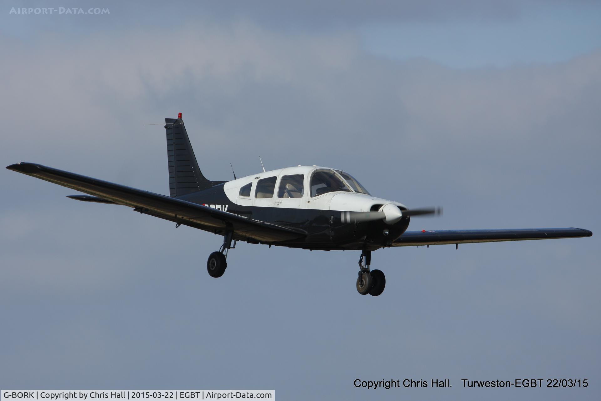 G-BORK, 1981 Piper PA-28-161 Cherokee Warrior II C/N 28-8116095, at the Vintage Aircraft Club spring rally