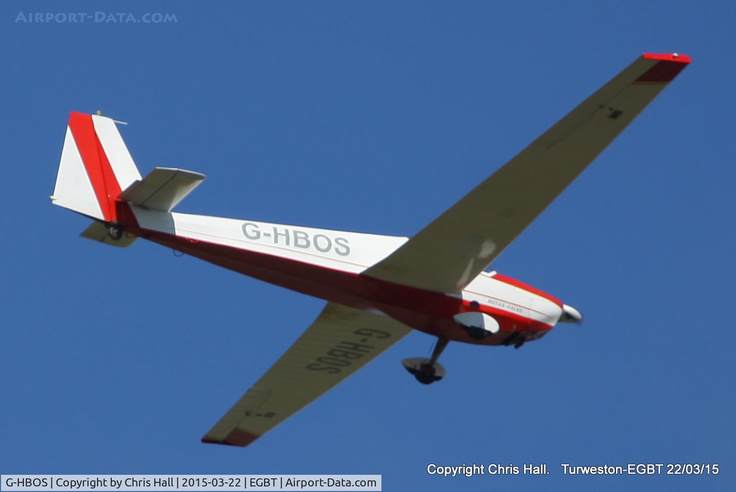 G-HBOS, 1994 Scheibe SF-25C Falke C/N 44574, at the Vintage Aircraft Club spring rally