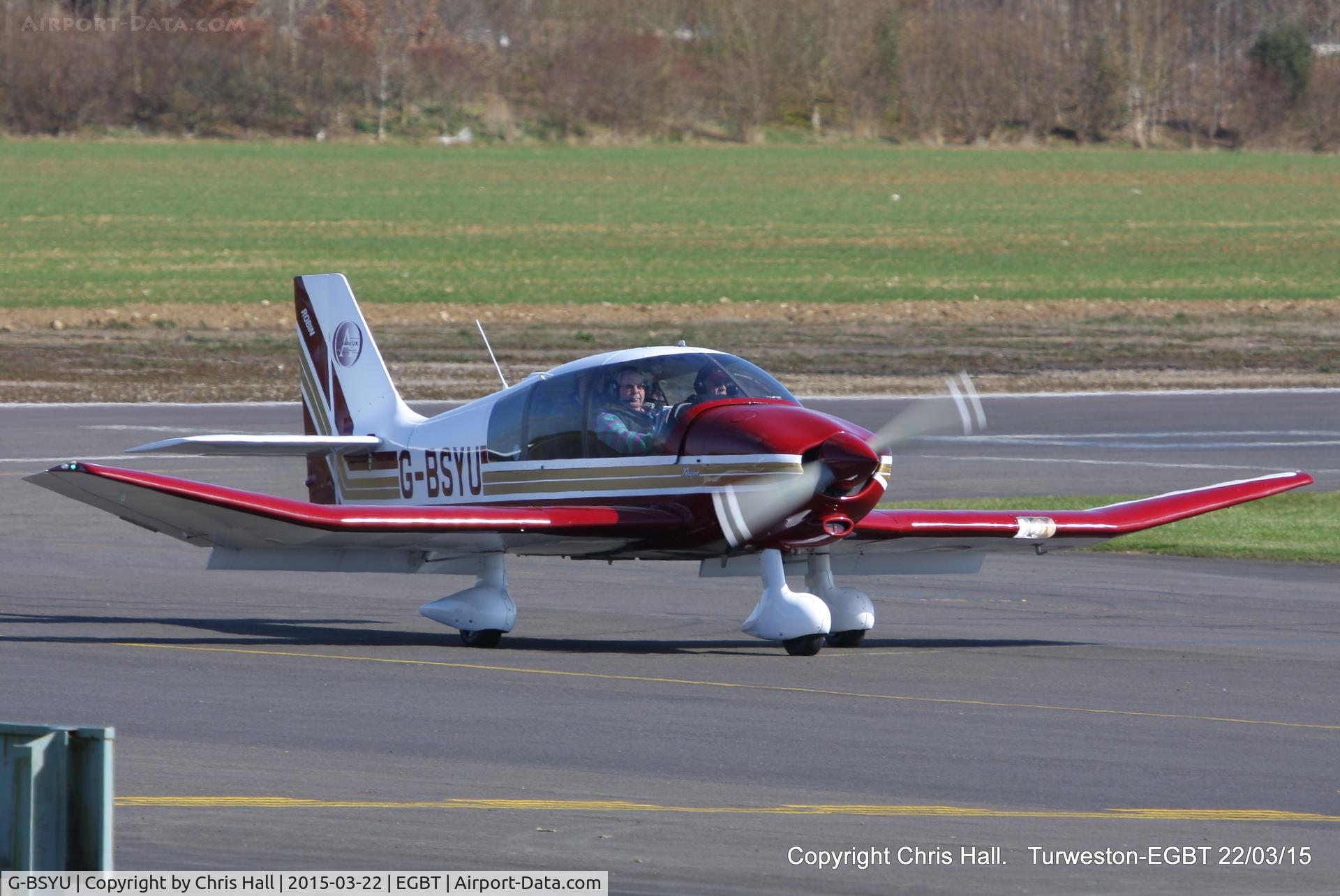 G-BSYU, 1990 Robin DR-400-180 Regent Regent C/N 2027, at the Vintage Aircraft Club spring rally