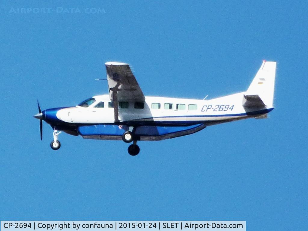 CP-2694, Cessna 208B Caravan I C/N 208B2010, Arriving to El Trompillo
