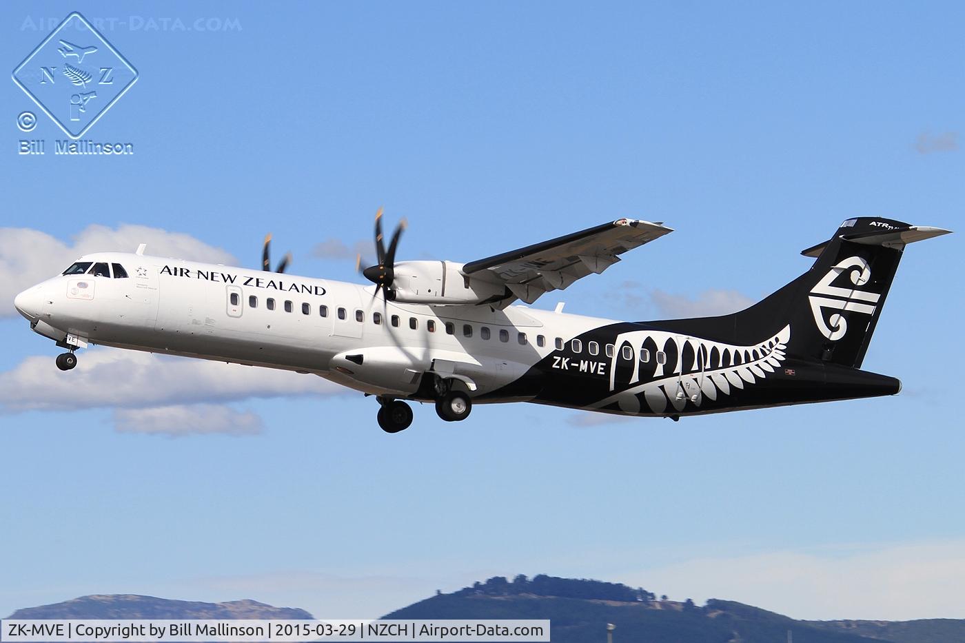 ZK-MVE, 2014 ATR 72-212A C/N 1182, away from 02