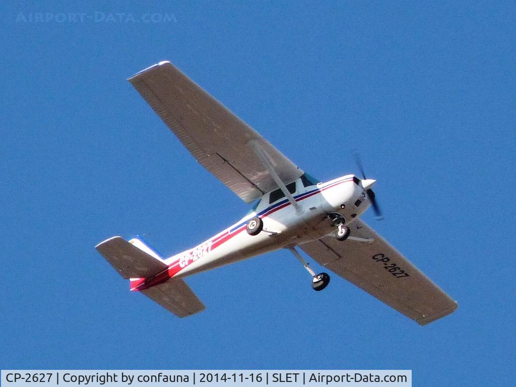 CP-2627, 1976 Cessna 150 C/N 15077659, A training plane of Aerodinos, with new red lines