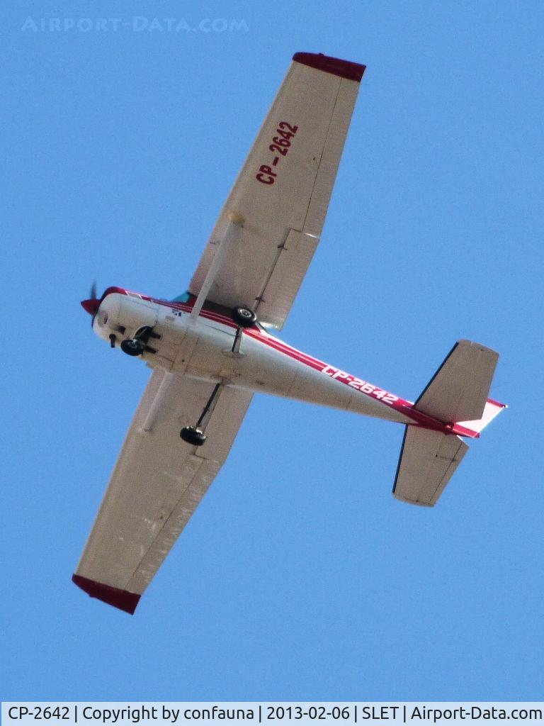 CP-2642, 1978 Cessna 152 C/N 15281847, Flying over Santa Cruz city